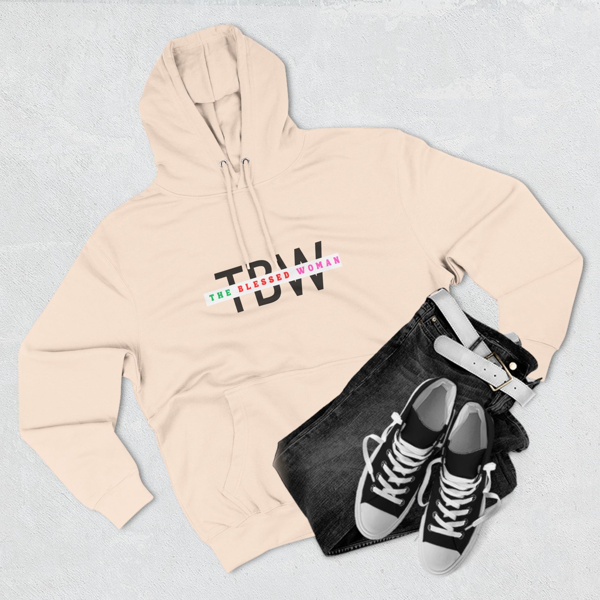 TBW Three-panel fleece hoodie