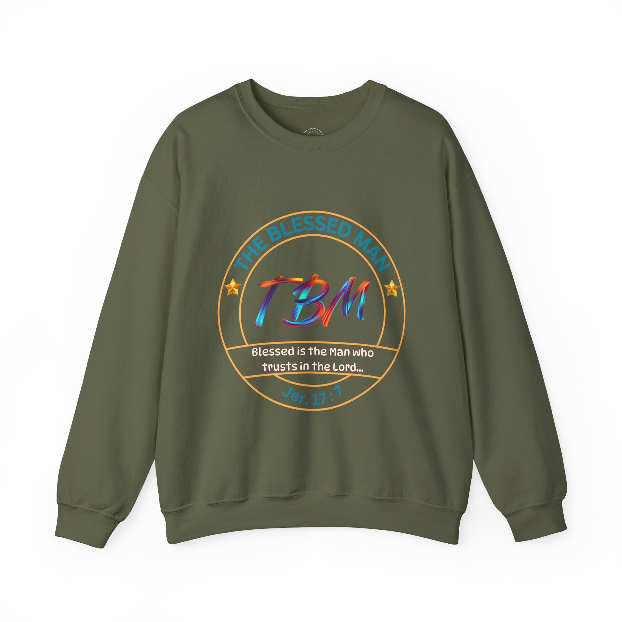 The Blessed Man Crewneck Sweatshirt Cotton Fall/Winter Essentials