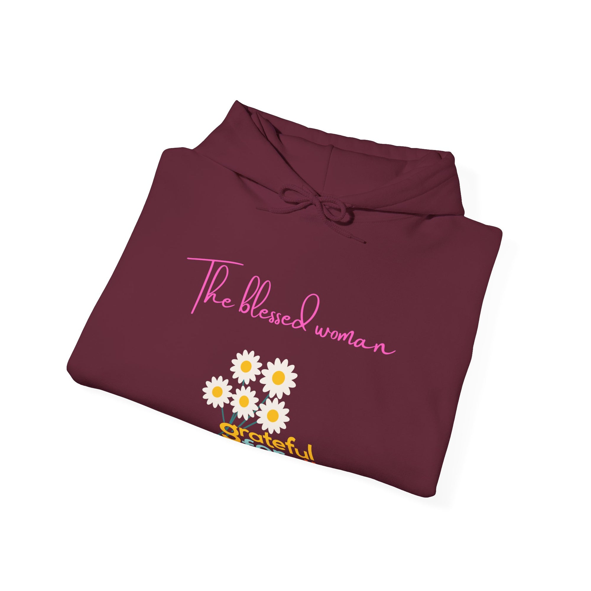 Grateful Inspirational Hoodie for Her - Fall/Winter Vibe
