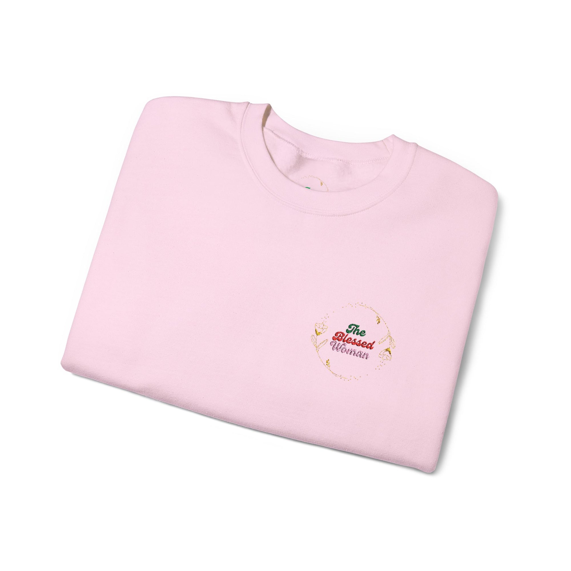 The Blessed Woman Logo Embroidered  Crewneck Sweatshirt