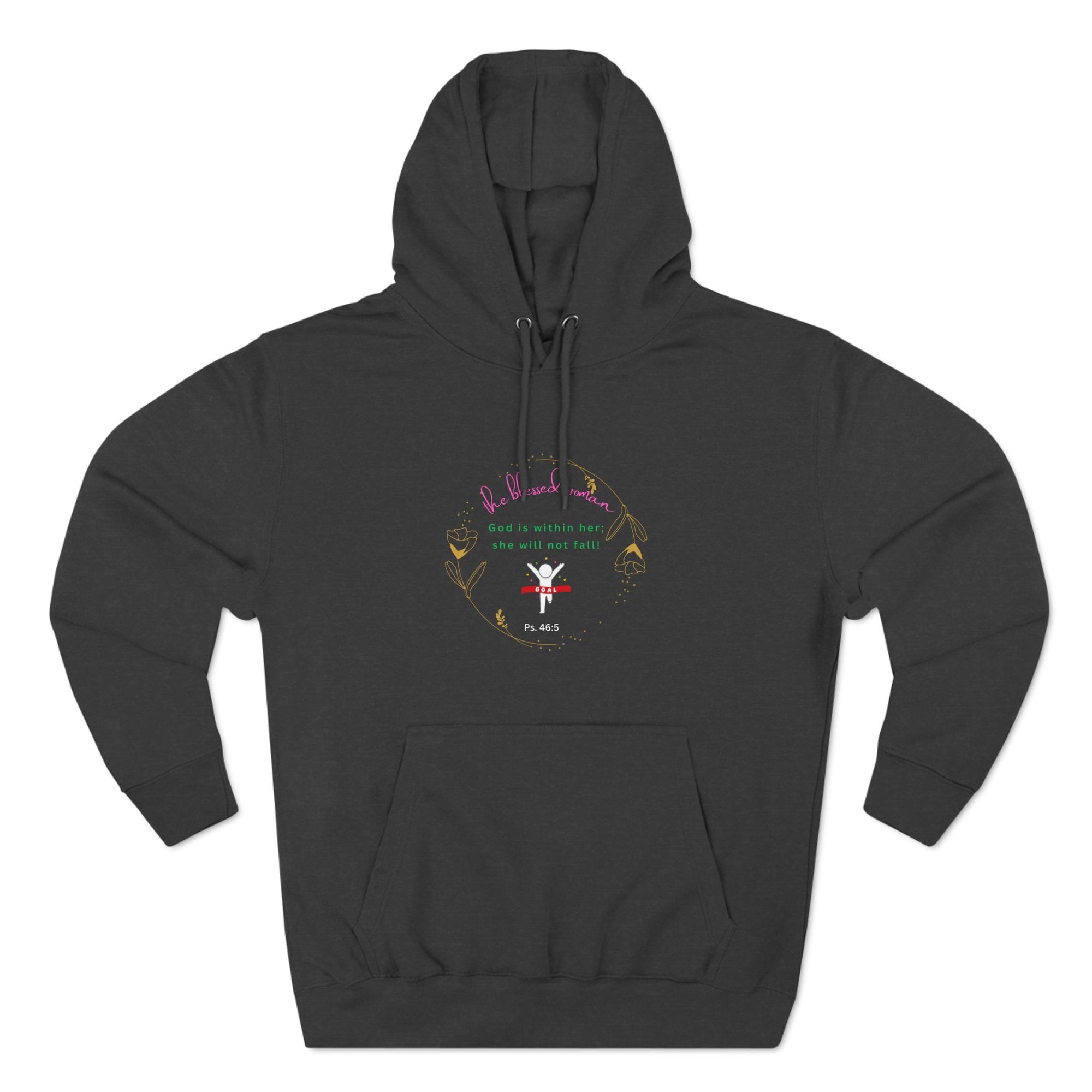 The Blessed Woman -Three-Panel Fleece Hoodie- God with her