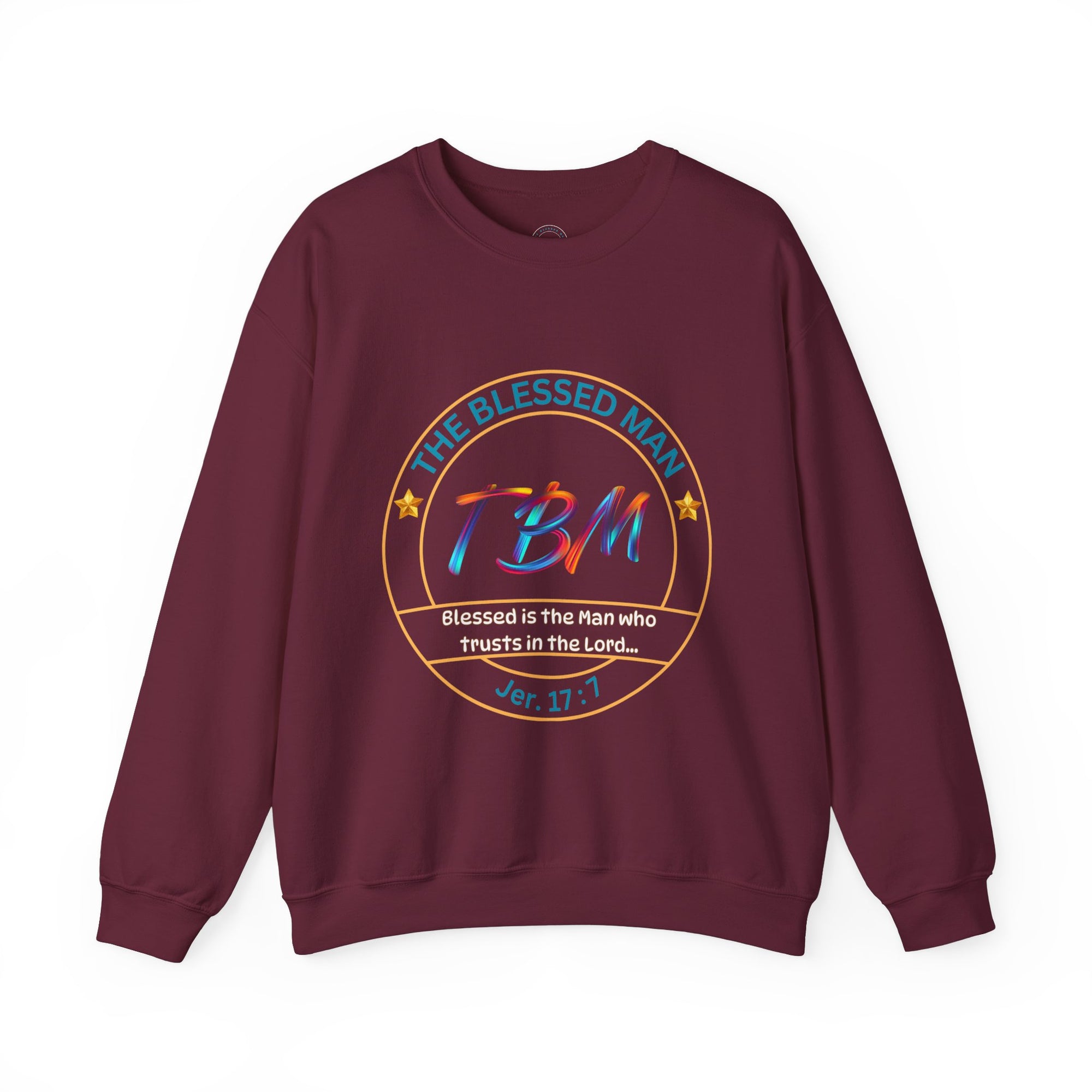 The Blessed Man Crewneck Sweatshirt Cotton Fall/Winter Essentials
