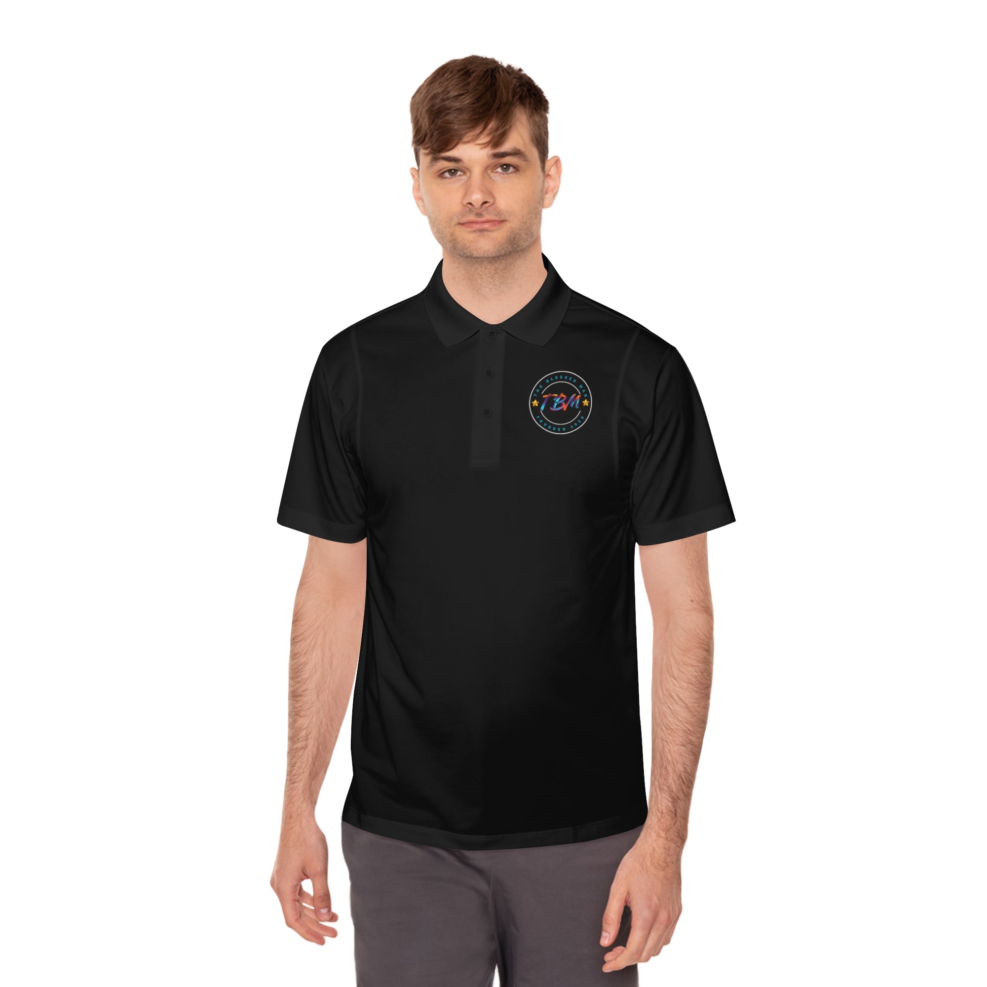 The Blessed Men's Sport Polo Shirt
