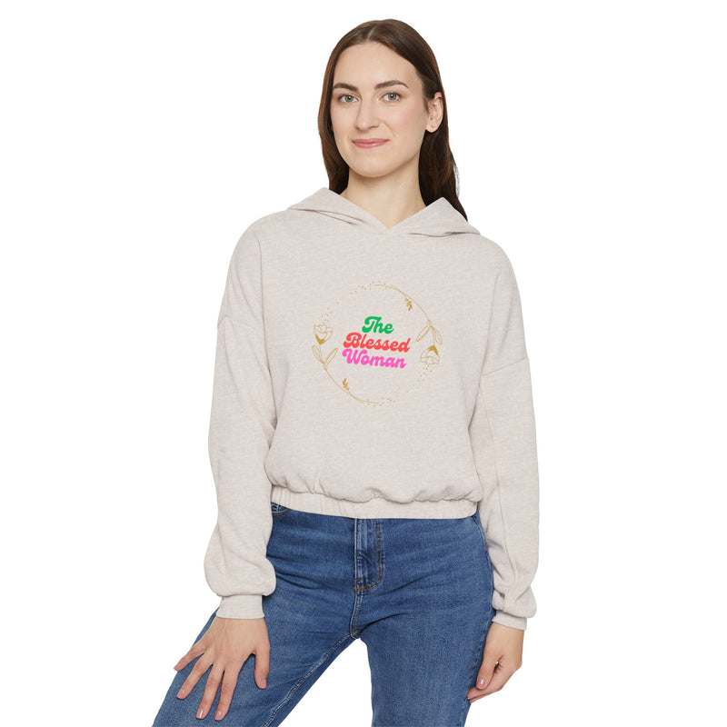 The Blessed Women's Cinched Bottom Hoodie