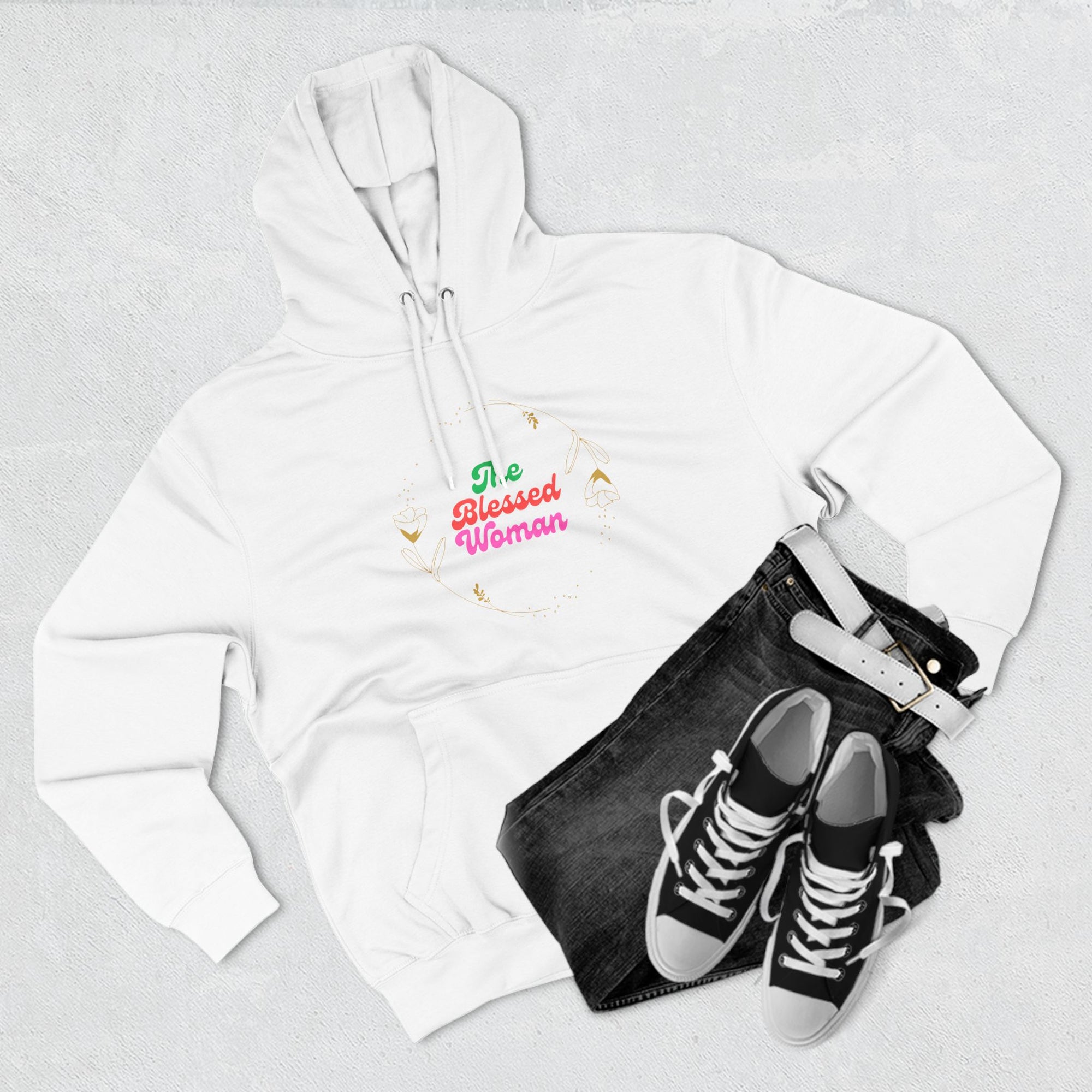 The Blessed Woman Three-Panel Fleece Hoodie