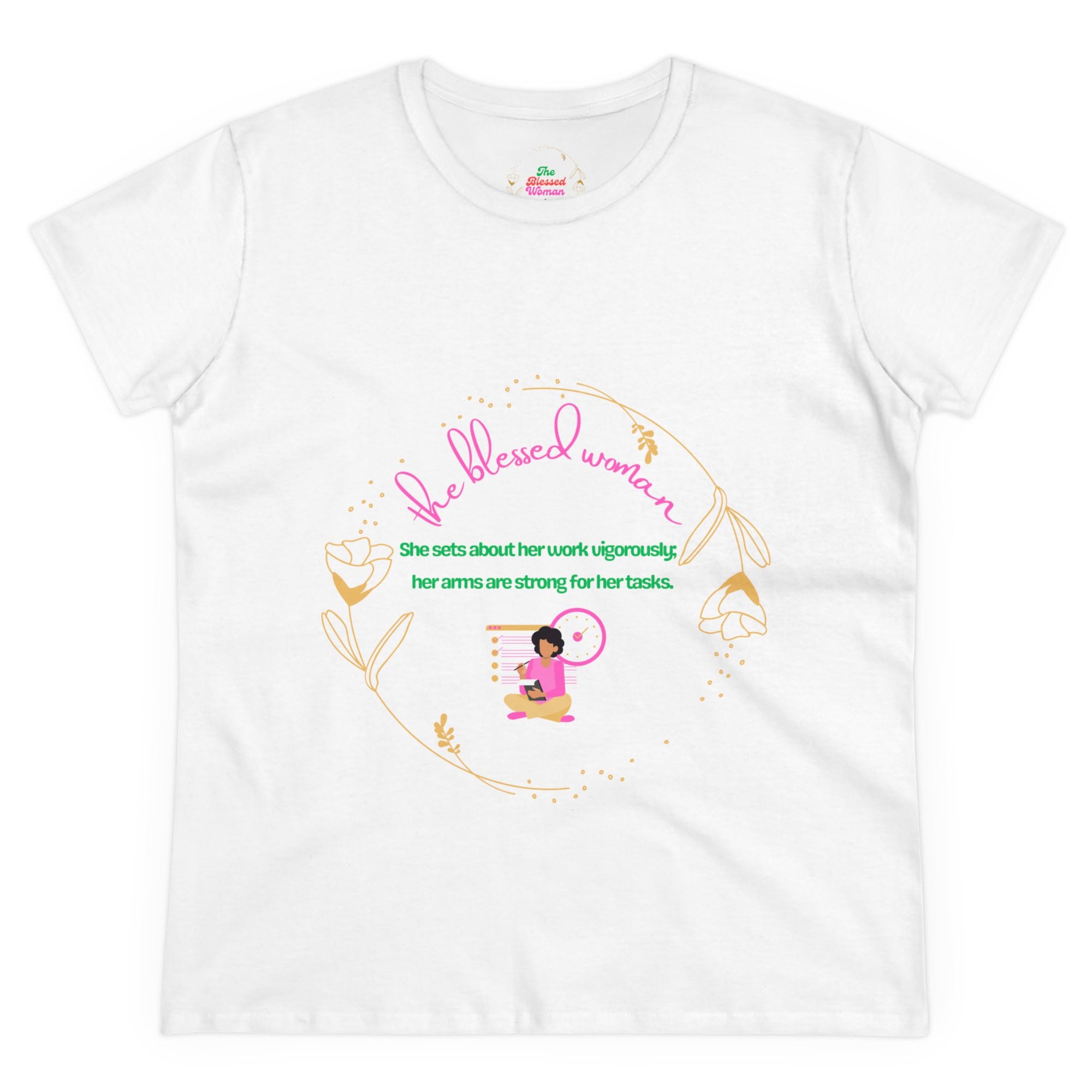 The Blessed hardworking Women's Midweight Cotton Tee