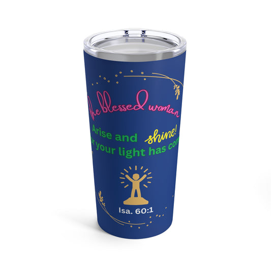 The Blessed Arise Woman Hot and Cold Black Tumbler 20oz