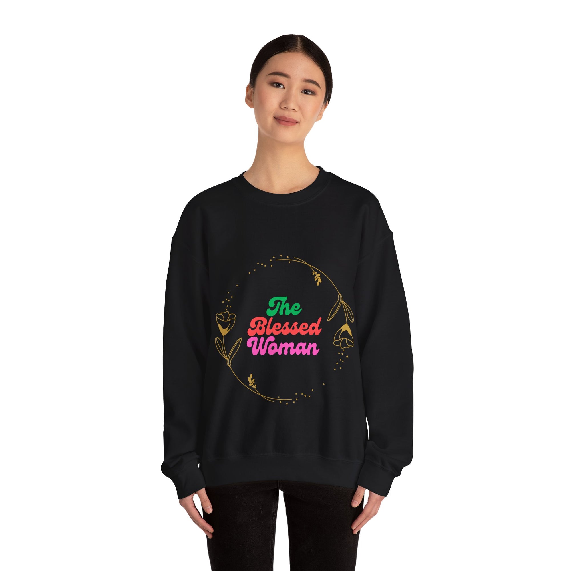 The Blessed Woman Sweatshirt-Fall/winter vibe