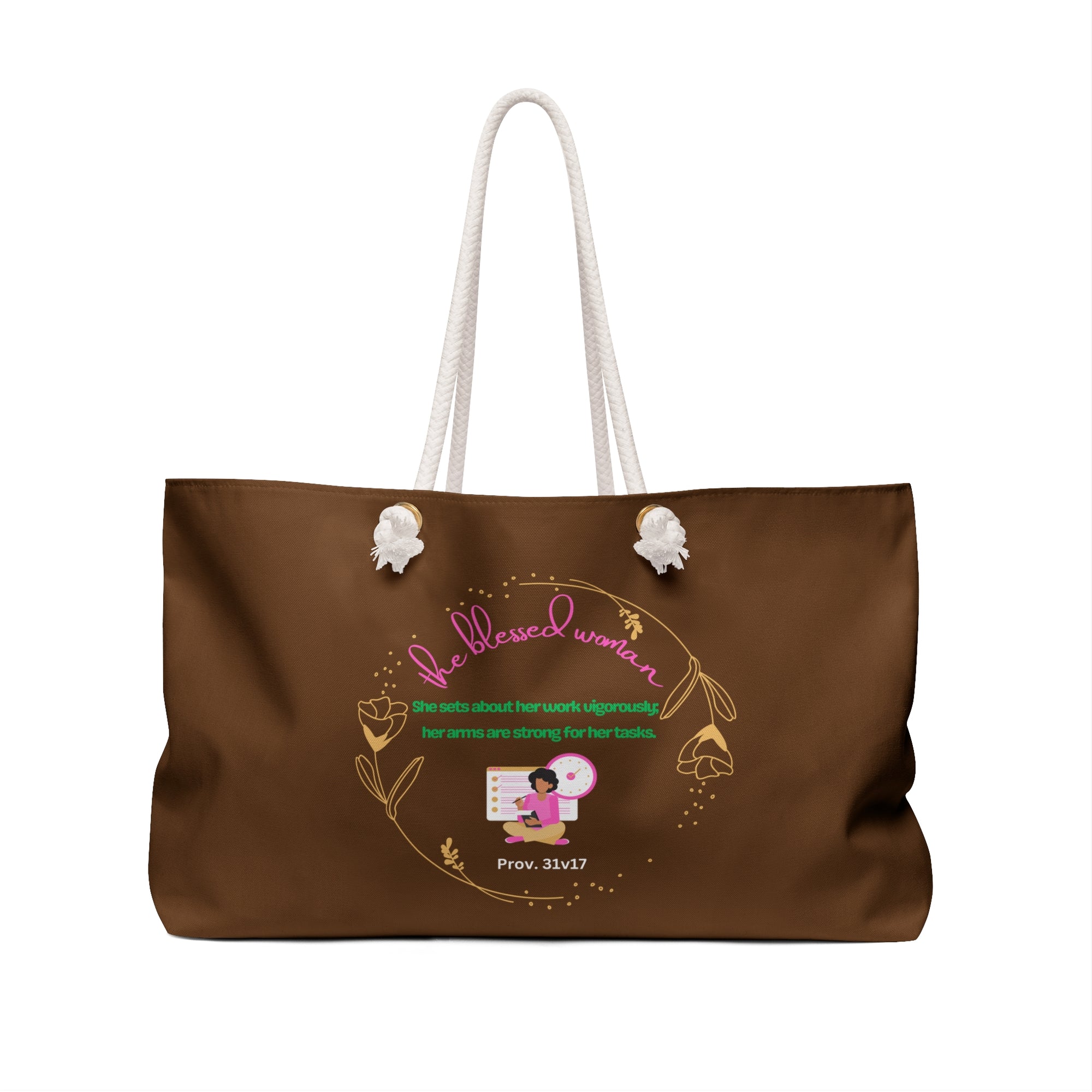 The Blessed Woman Hardworking Weekender Bag