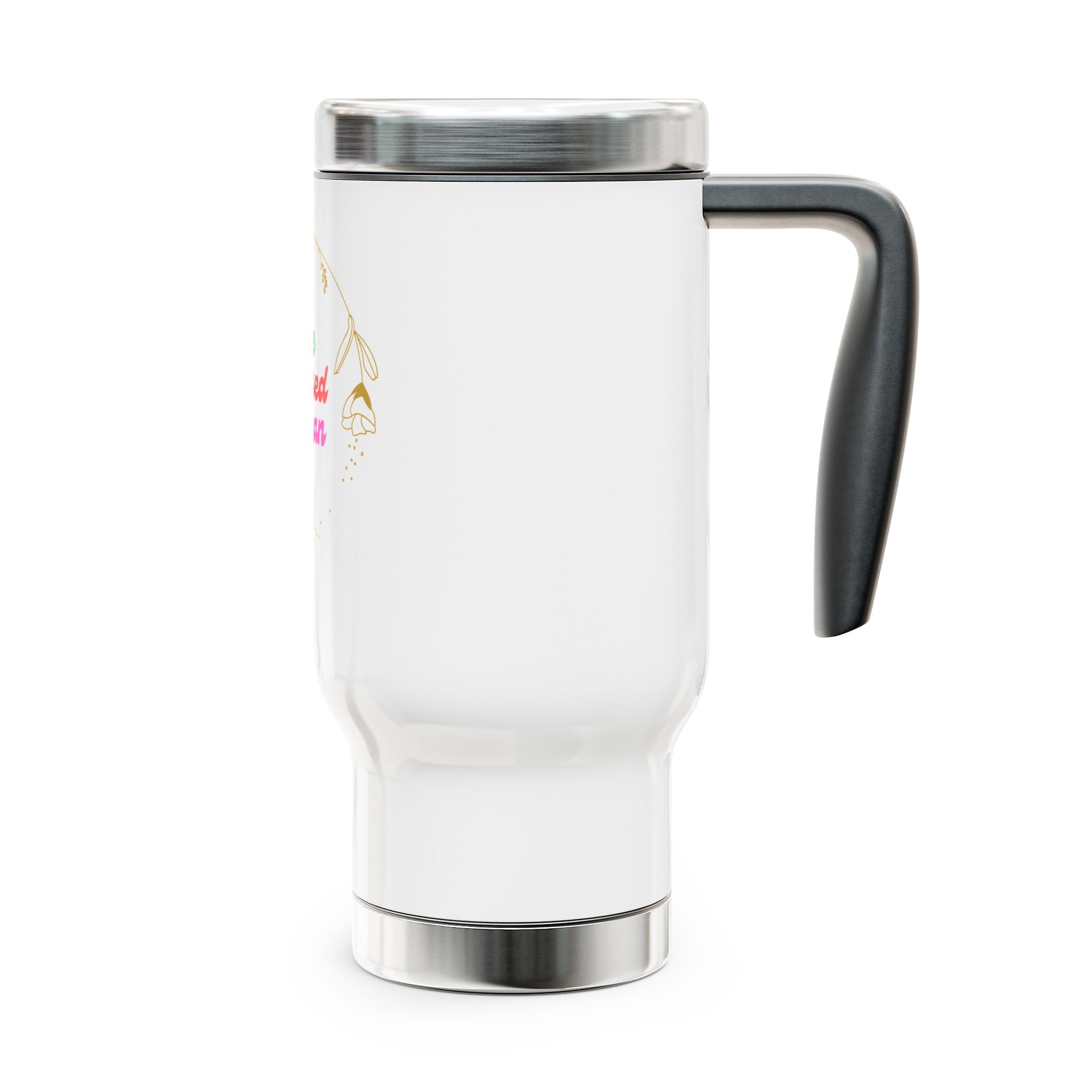 The Blessed Woman Stainless Steel Travel Mug with Handle, 14oz