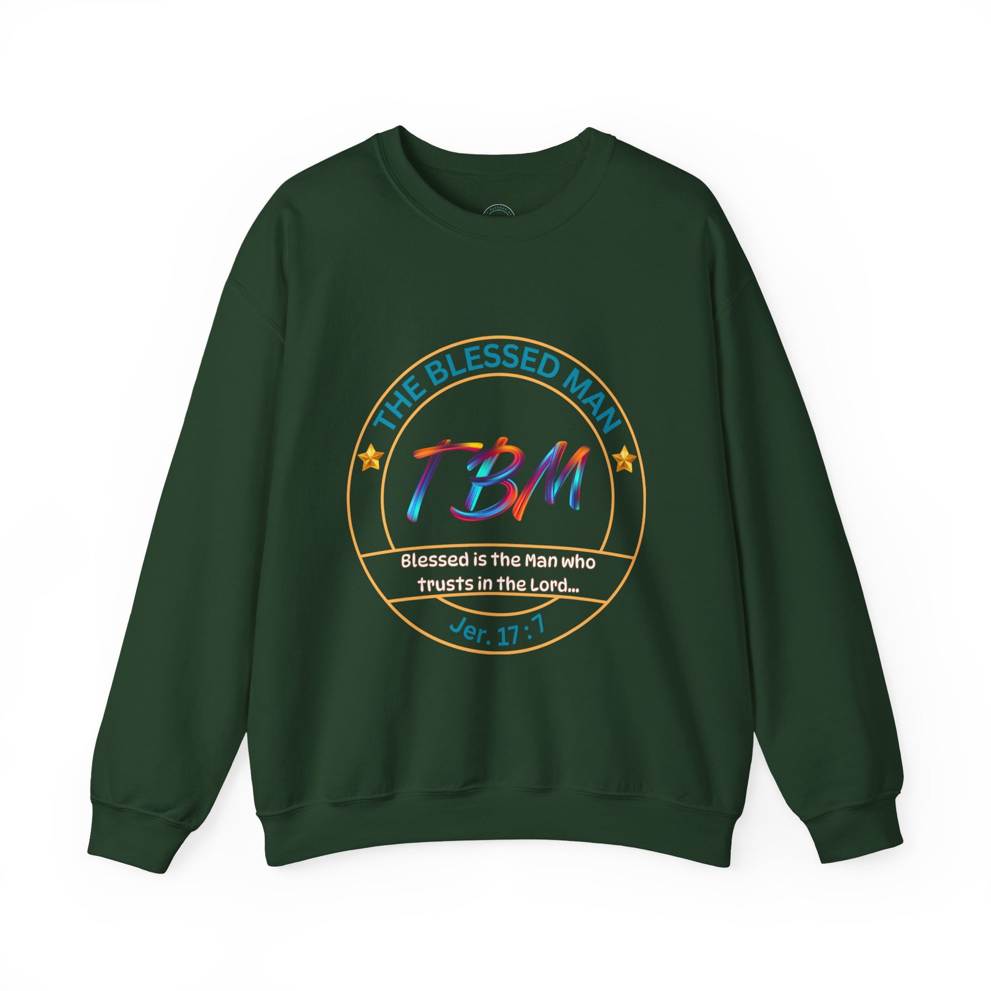 The Blessed Man Crewneck Sweatshirt Cotton Fall/Winter Essentials