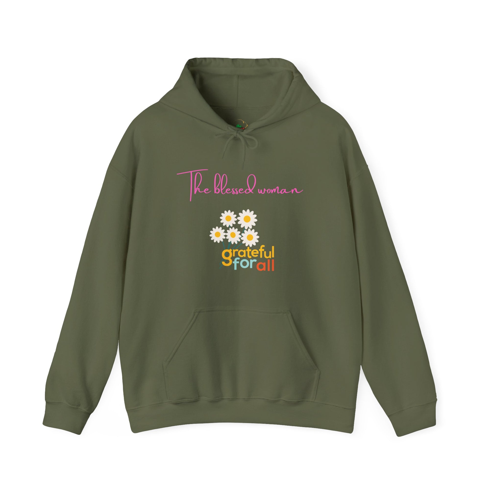 Grateful Inspirational Hoodie for Her - Fall/Winter Vibe