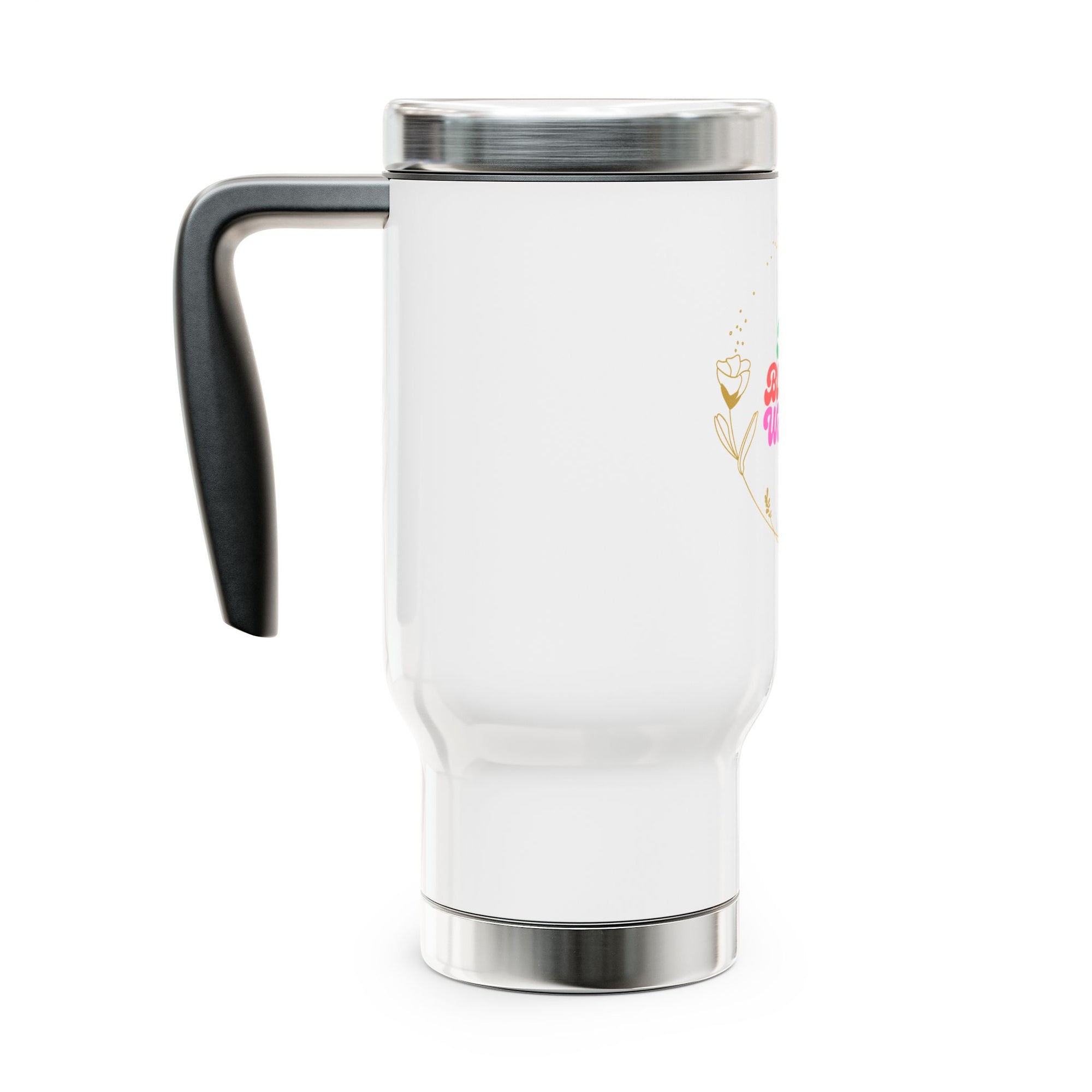 The Blessed Woman Stainless Steel Travel Mug with Handle, 14oz