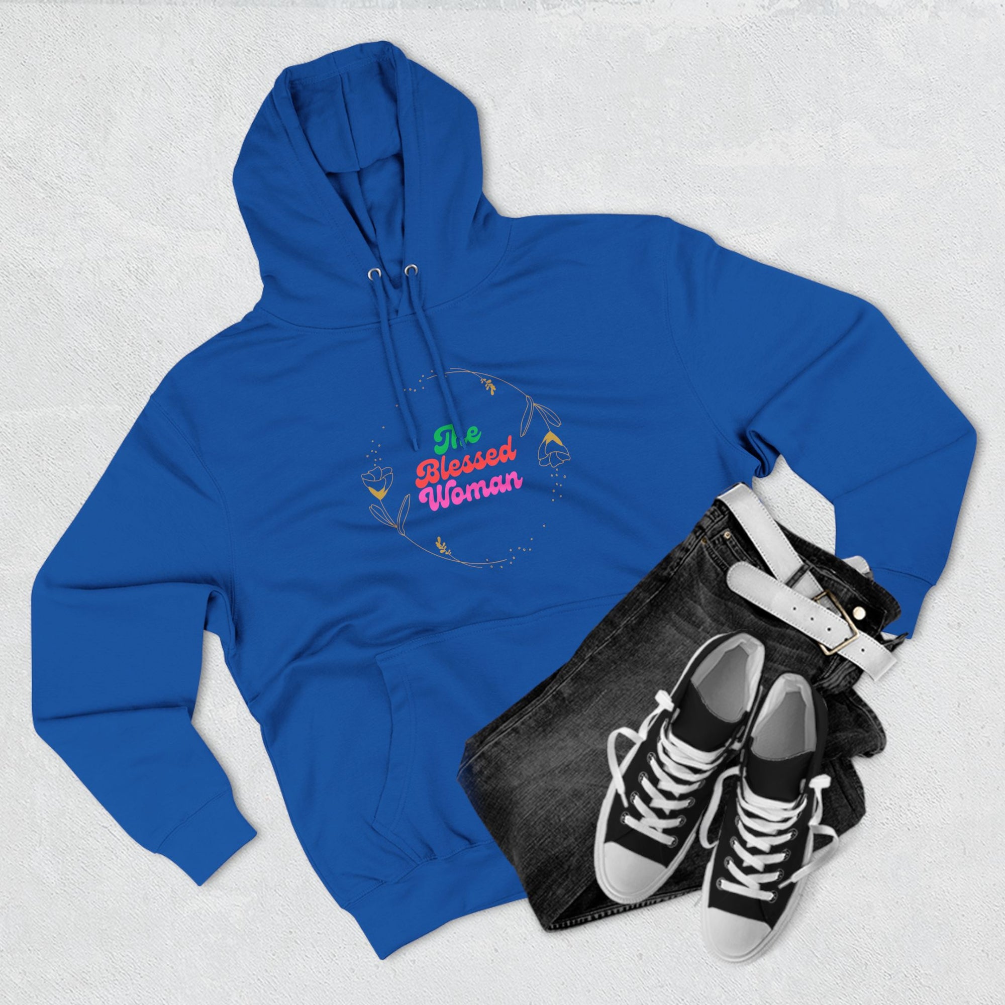 The Blessed Woman Three-Panel Fleece Hoodie