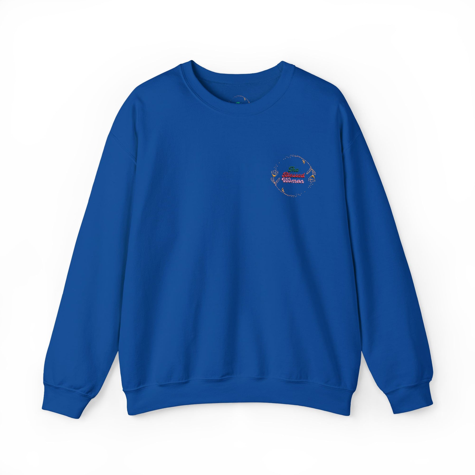 The Blessed Woman Logo Embroidered  Crewneck Sweatshirt