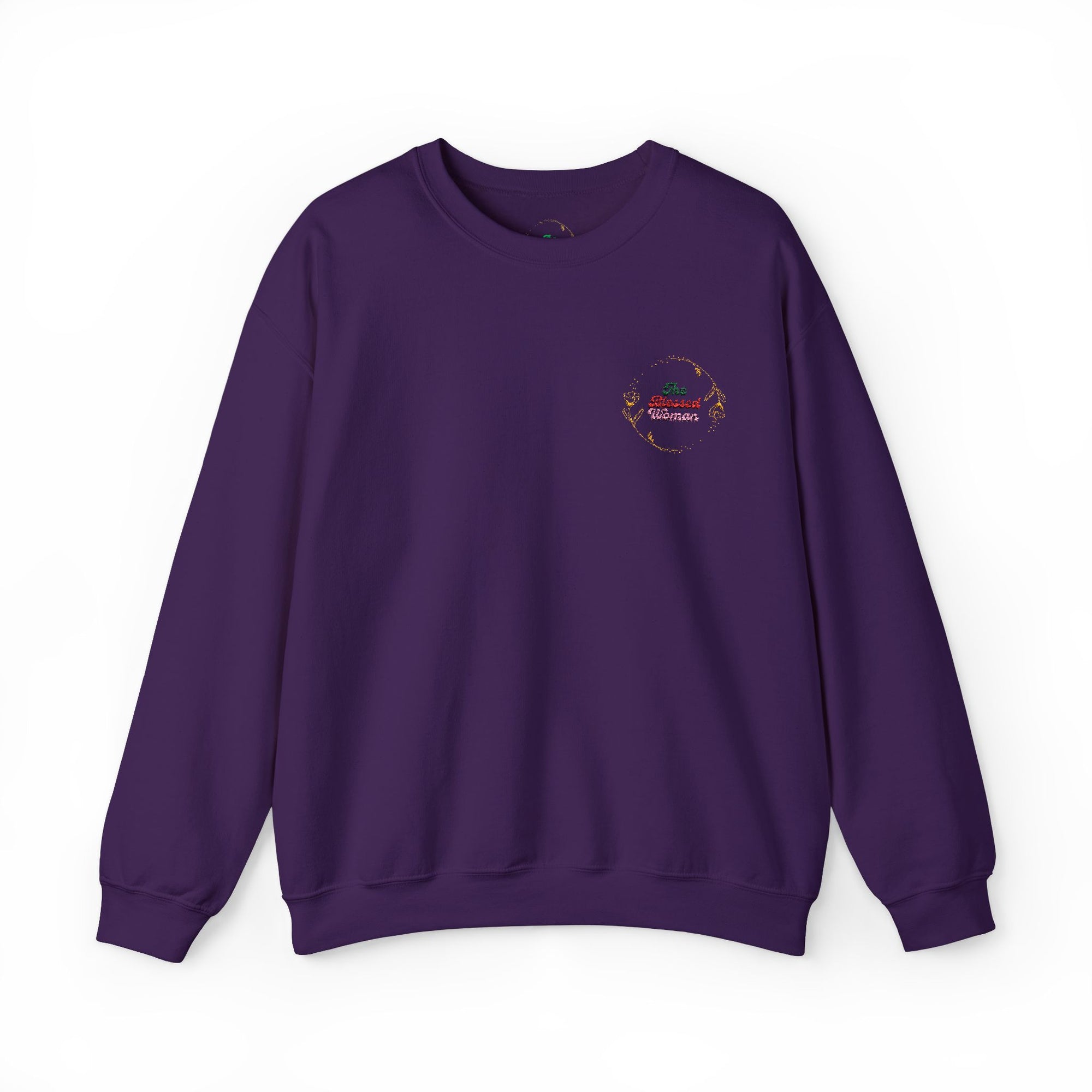 The Blessed Woman Logo Embroidered  Crewneck Sweatshirt