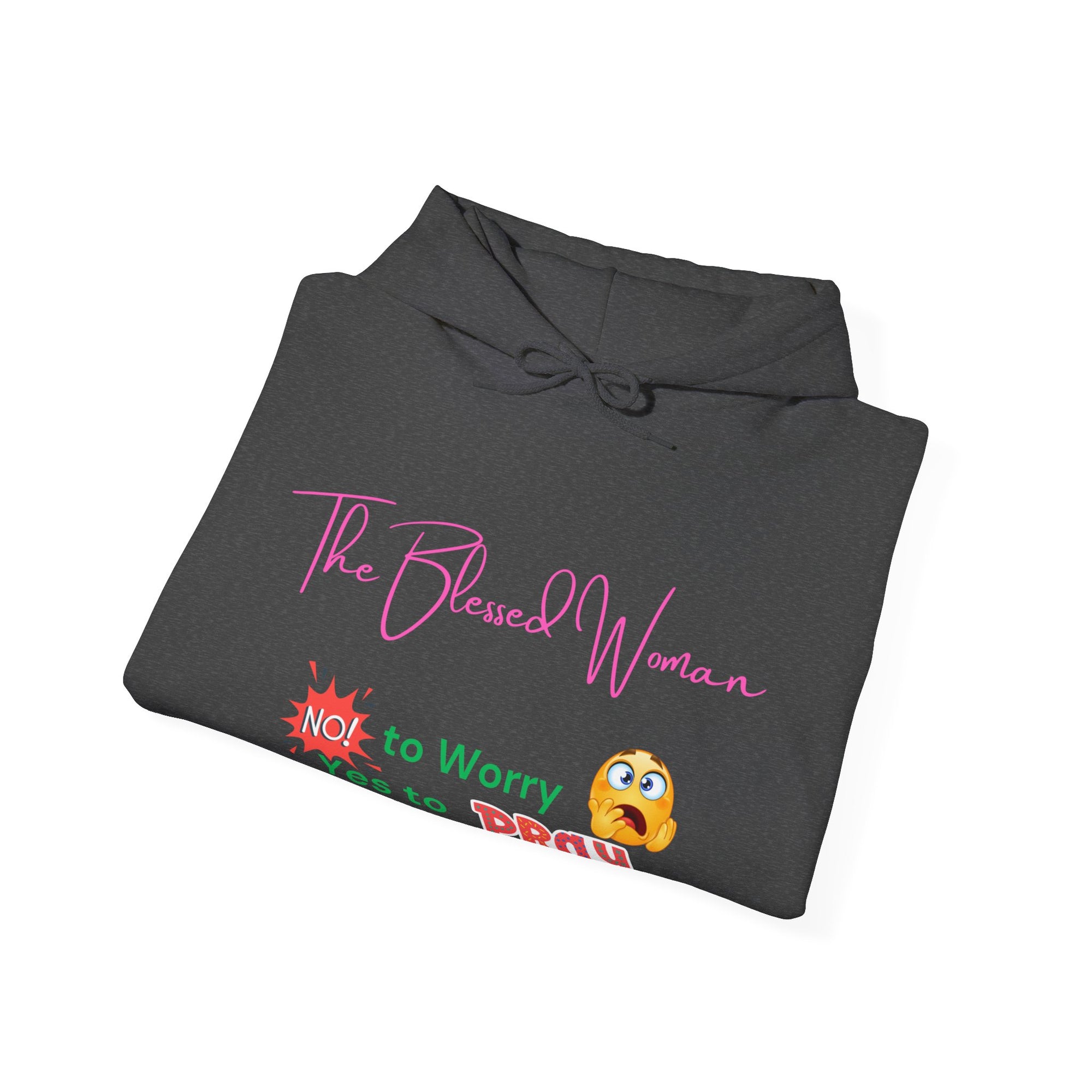 The Blessed No to Worry  Hooded Sweatshirt Fall/Winter essentials