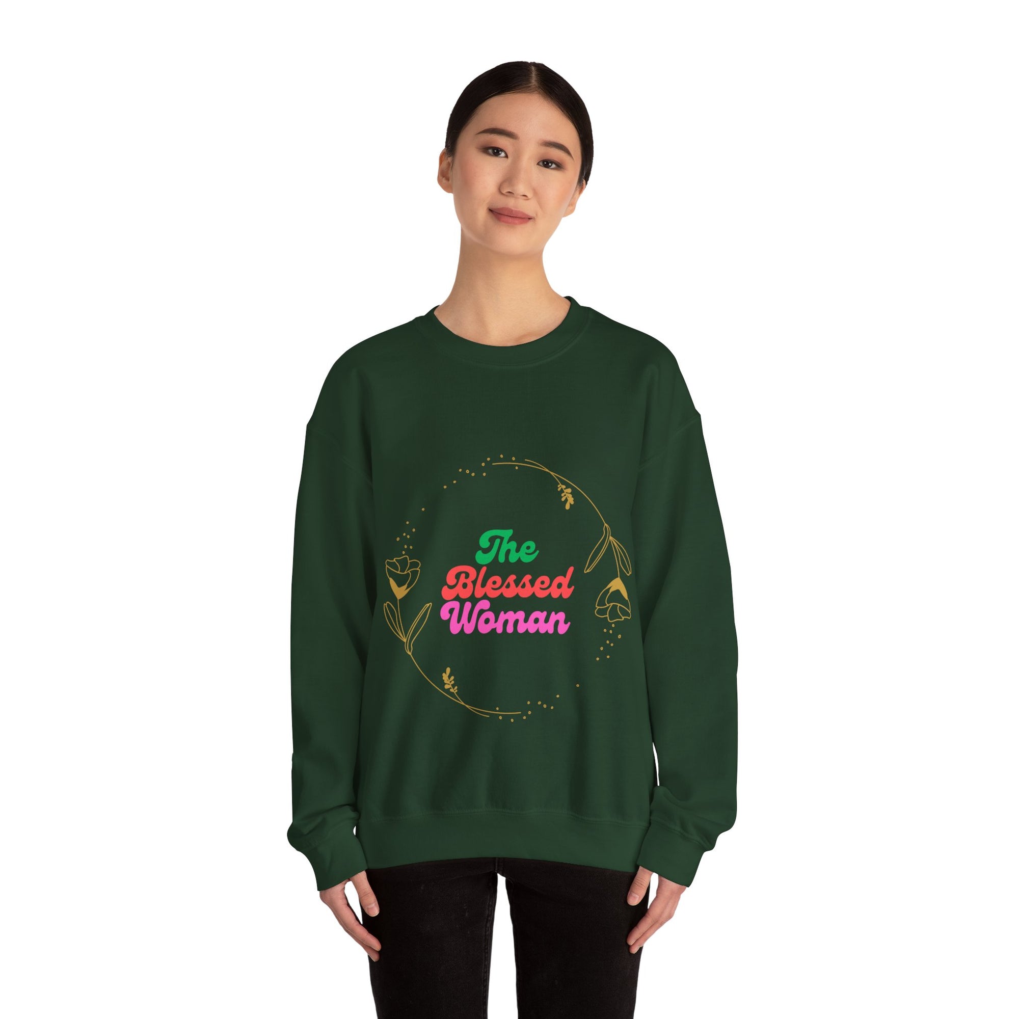 The Blessed Woman Sweatshirt-Fall/winter vibe