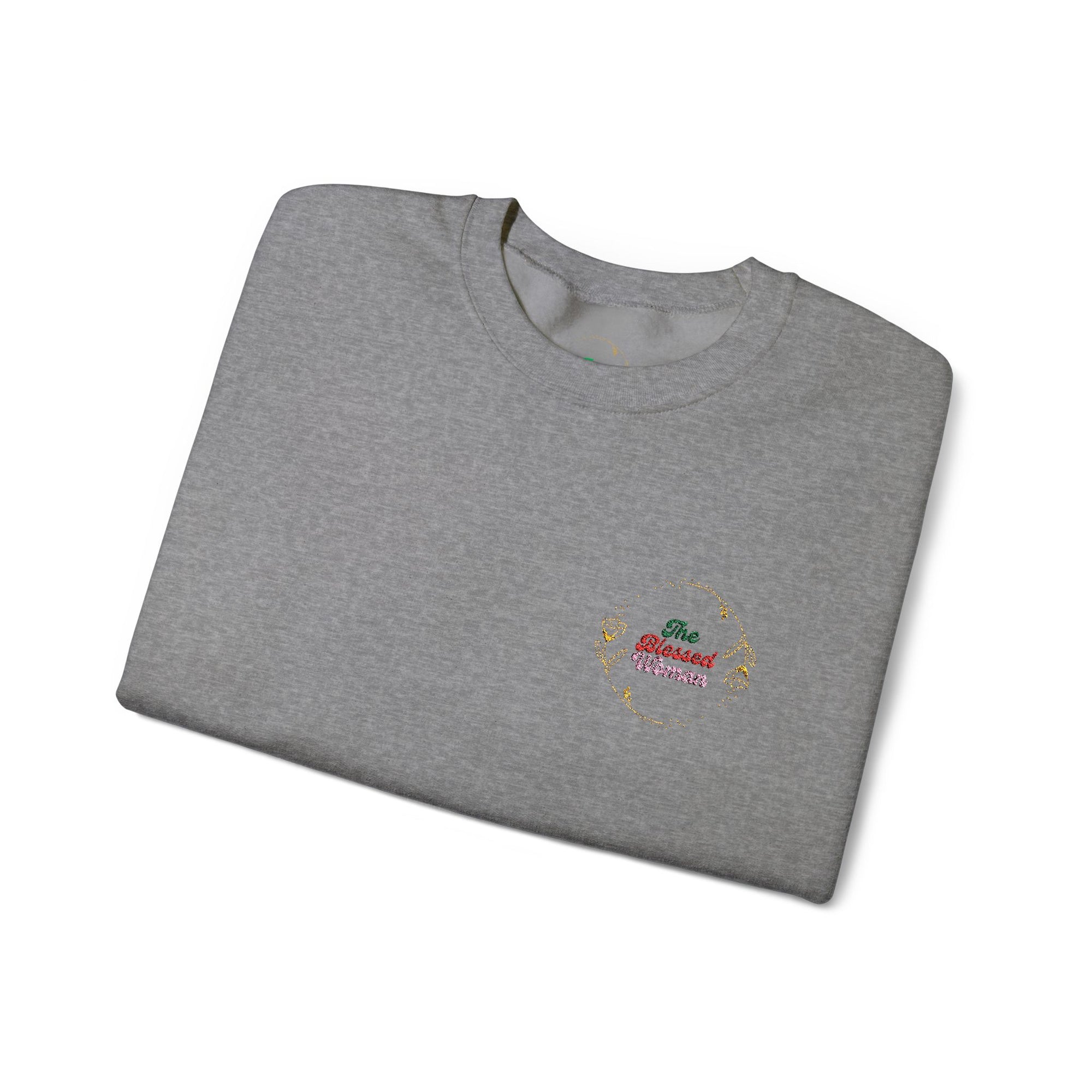 The Blessed Woman Logo Embroidered  Crewneck Sweatshirt