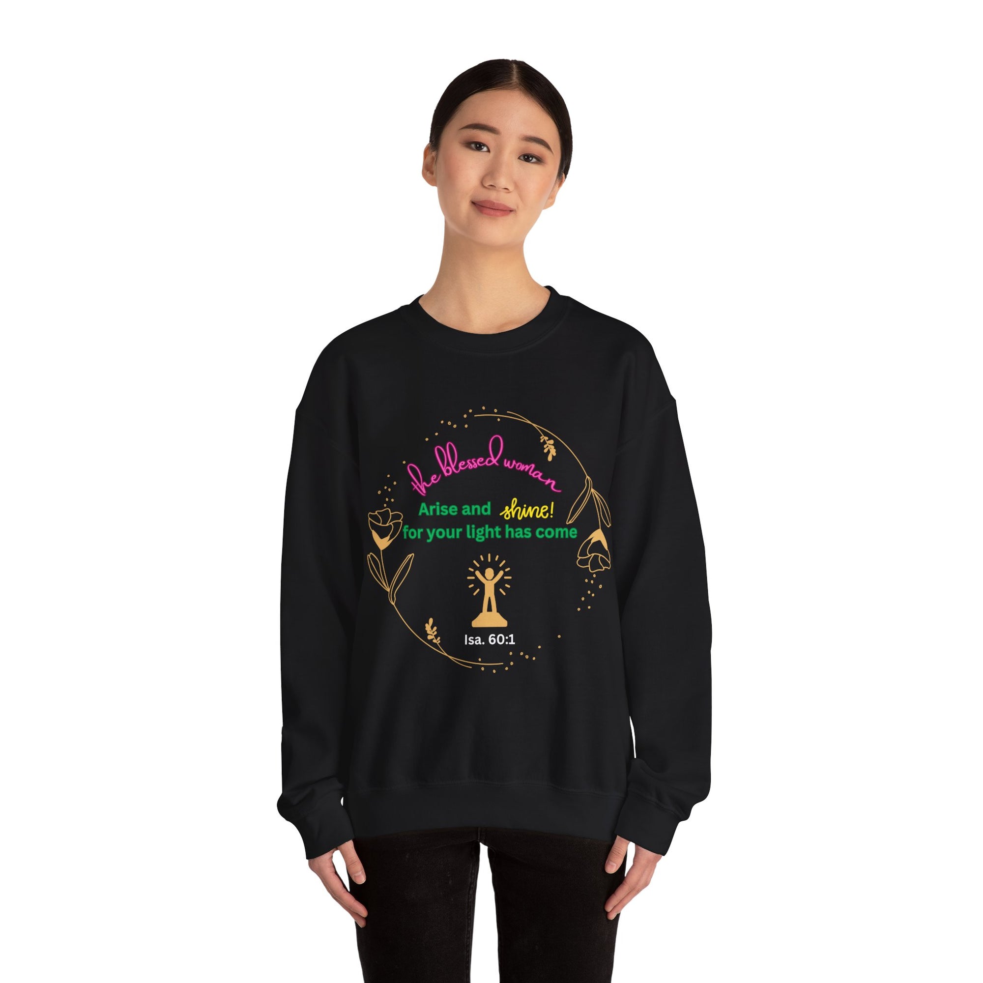 The Blessed Shine Woman Crewneck Sweatshirt Fall/Winter essential