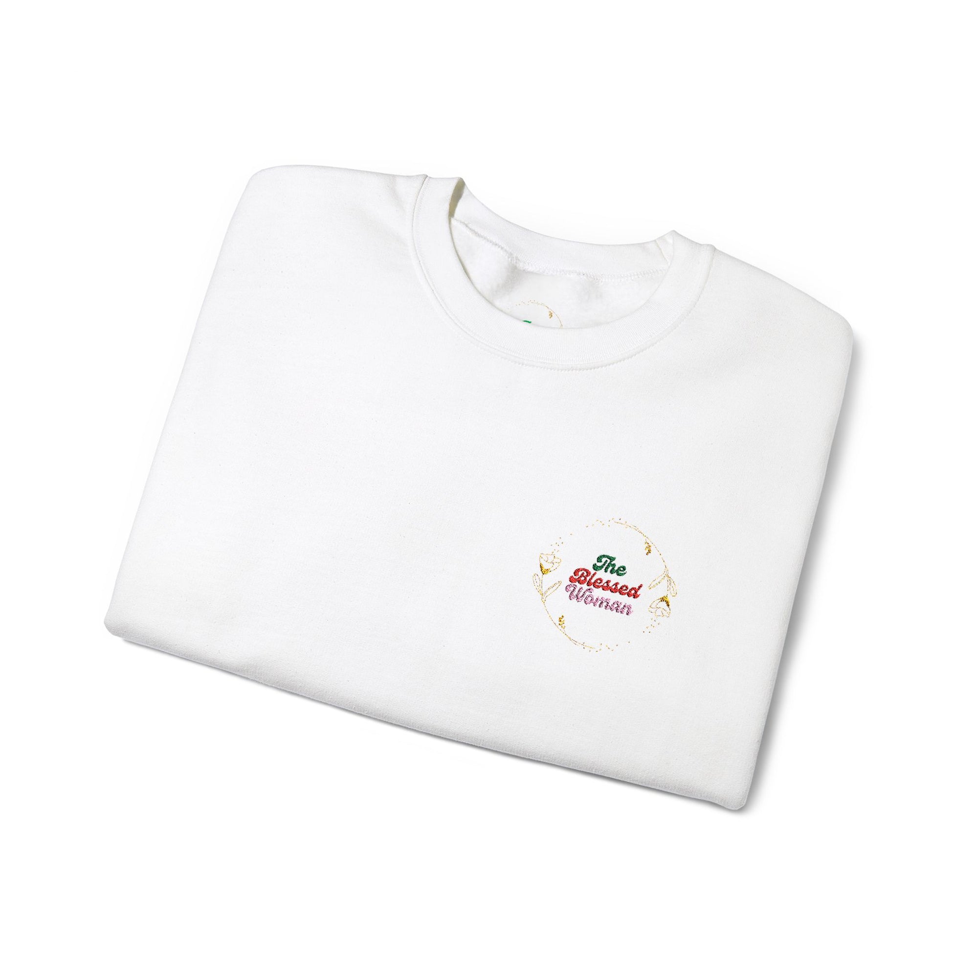 The Blessed Woman Logo Embroidered  Crewneck Sweatshirt