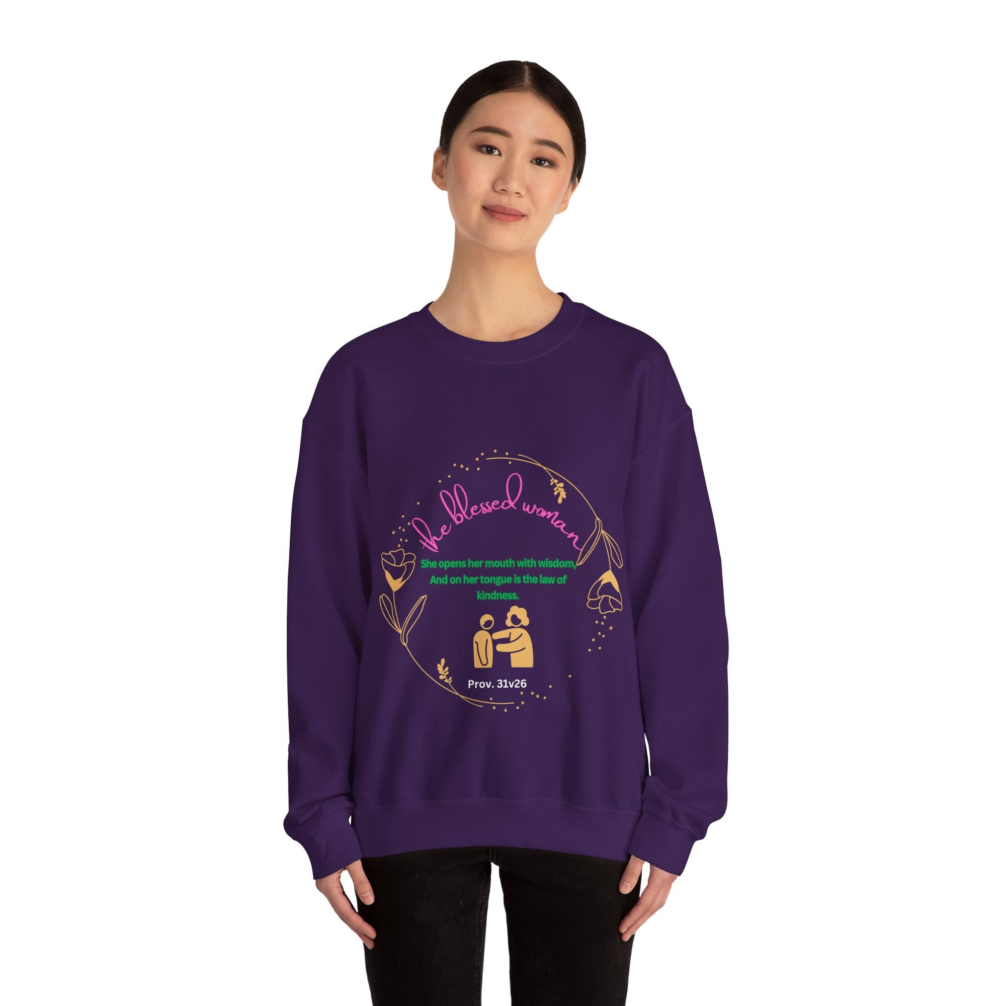 The Blessed  Wise Woman Crewneck Sweatshirt -Fall/winter essentials