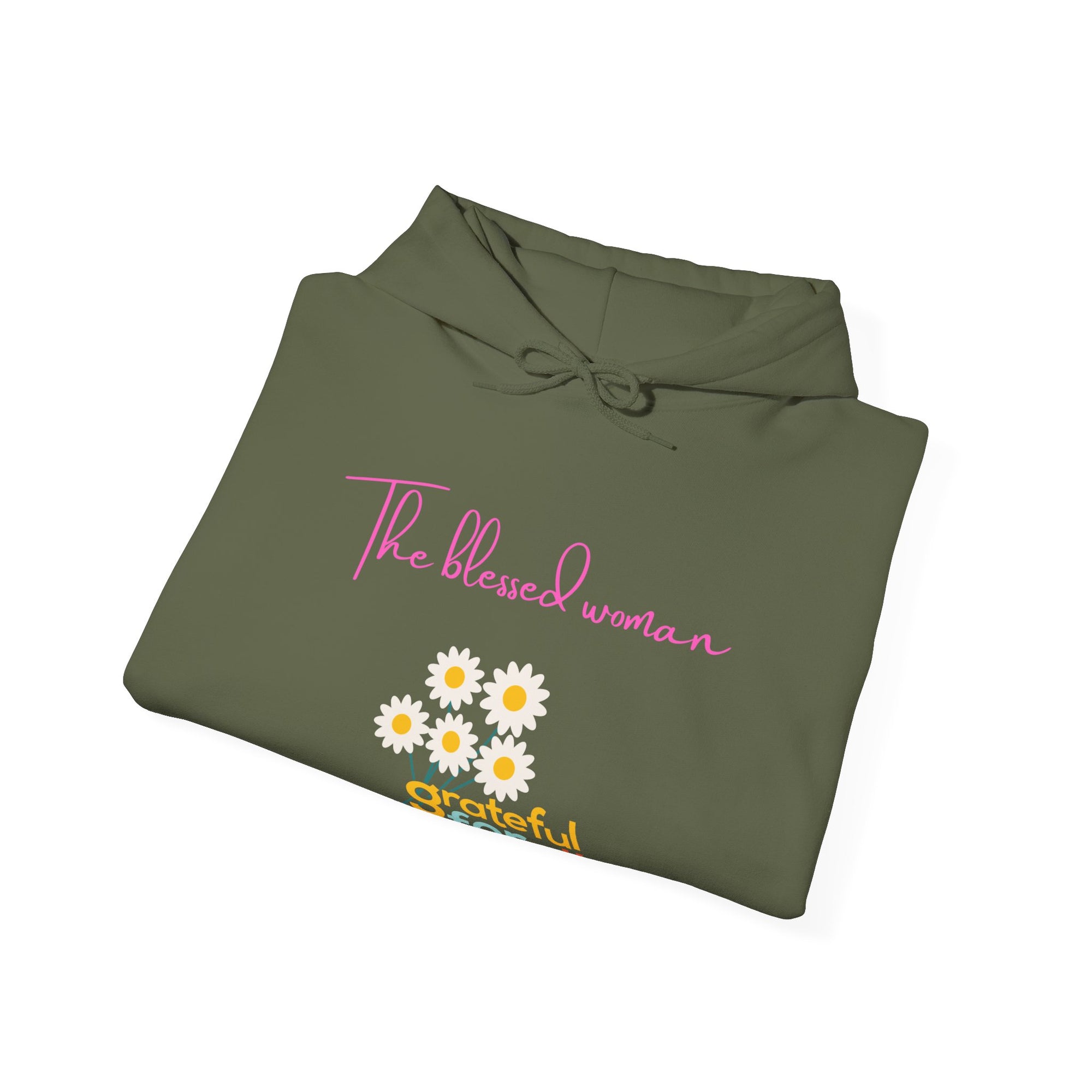 Grateful Inspirational Hoodie for Her - Fall/Winter Vibe