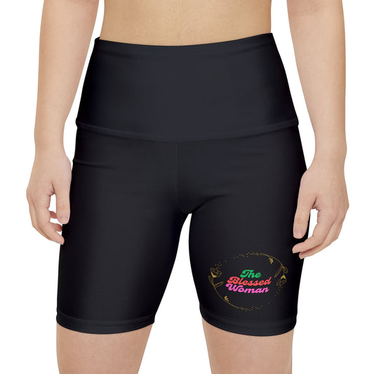 The Blessed Women's Workout Shorts (AOP)