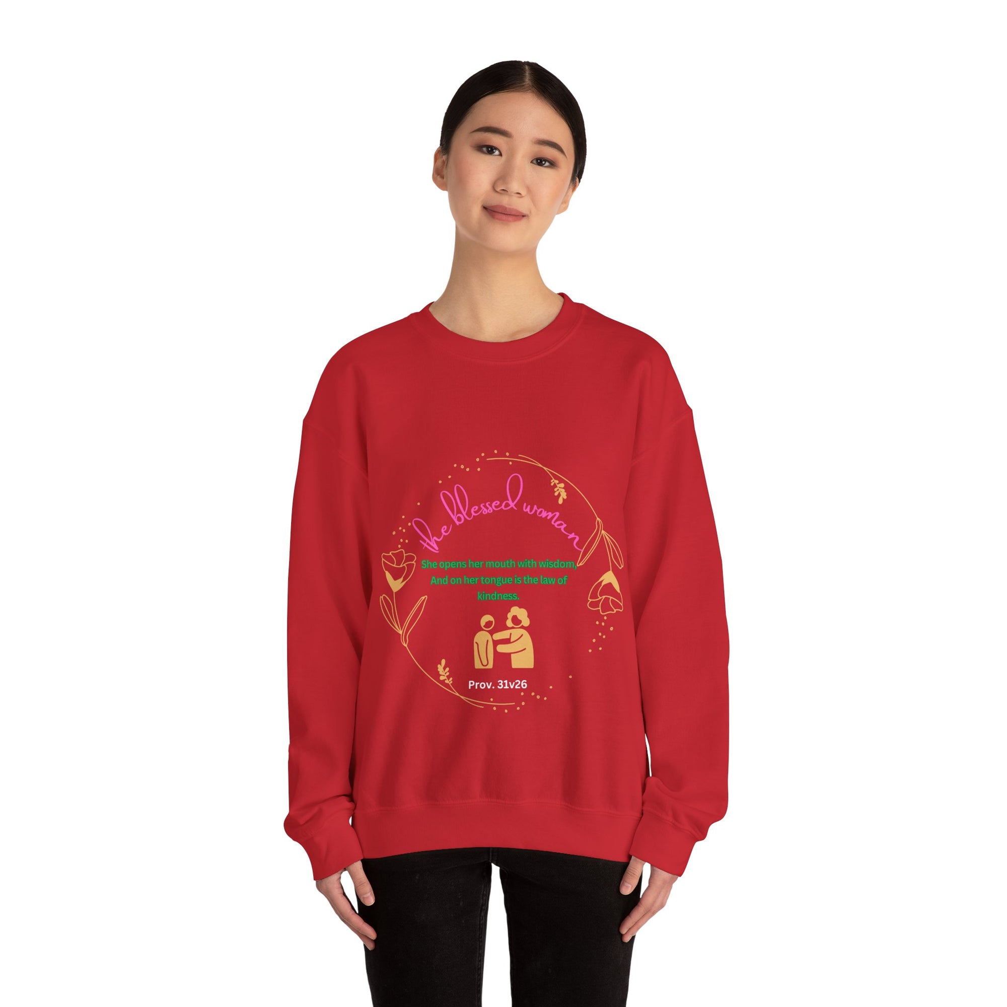 The Blessed  Wise Woman Crewneck Sweatshirt -Fall/winter essentials