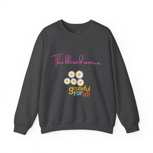 Blessed Woman Grateful Sweatshirt-Fall/Winter vibe