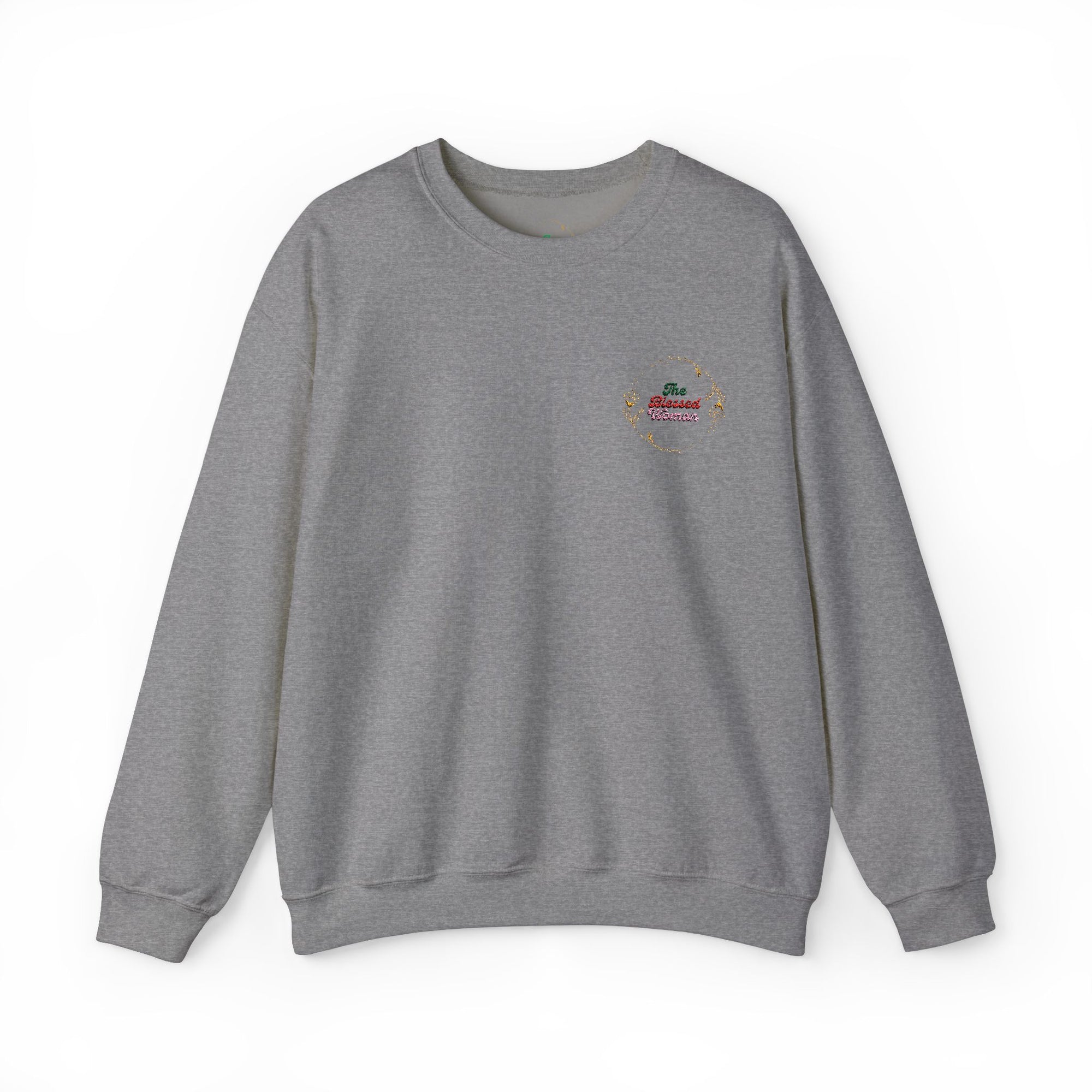 The Blessed Woman Logo Embroidered  Crewneck Sweatshirt