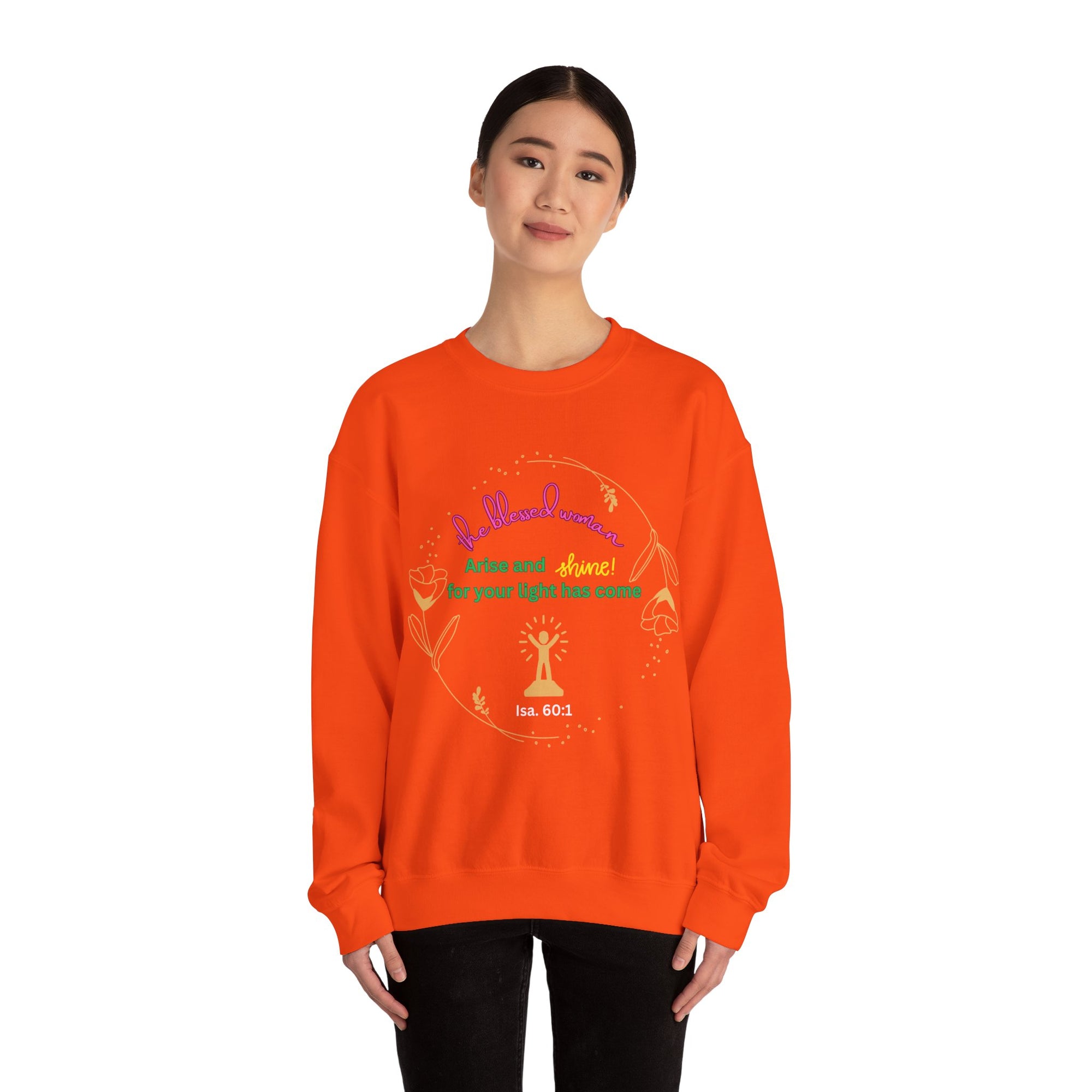 The Blessed Shine Woman Crewneck Sweatshirt Fall/Winter essential