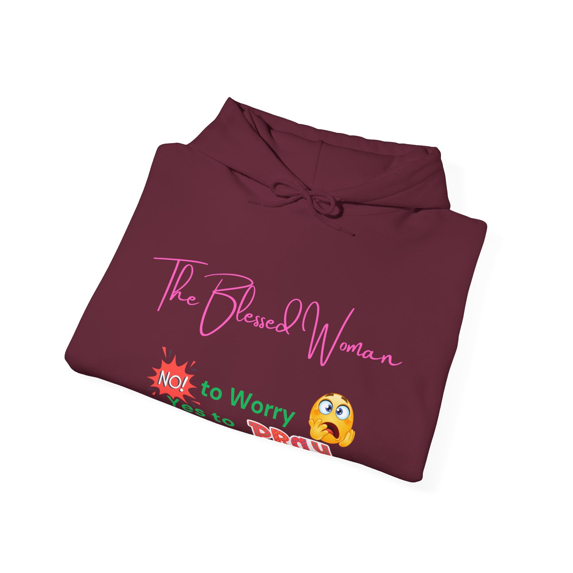 The Blessed No to Worry  Hooded Sweatshirt Fall/Winter essentials