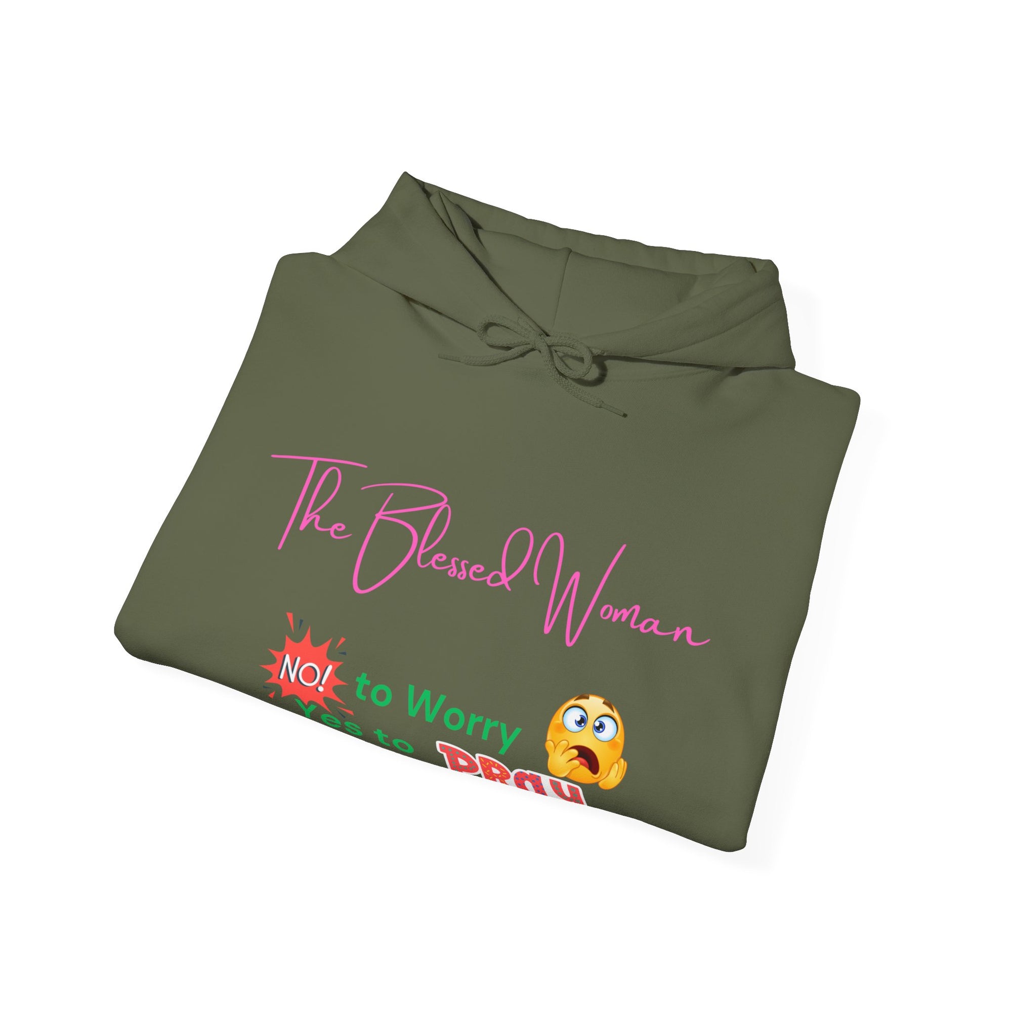 The Blessed No to Worry  Hooded Sweatshirt Fall/Winter essentials