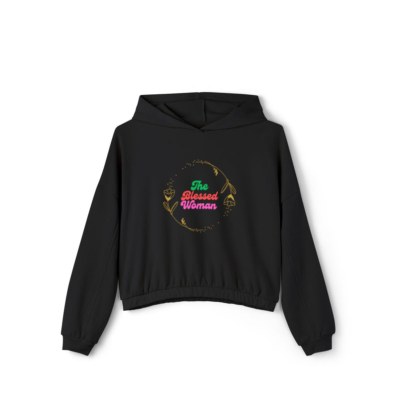 The Blessed Women's Cinched Bottom Hoodie