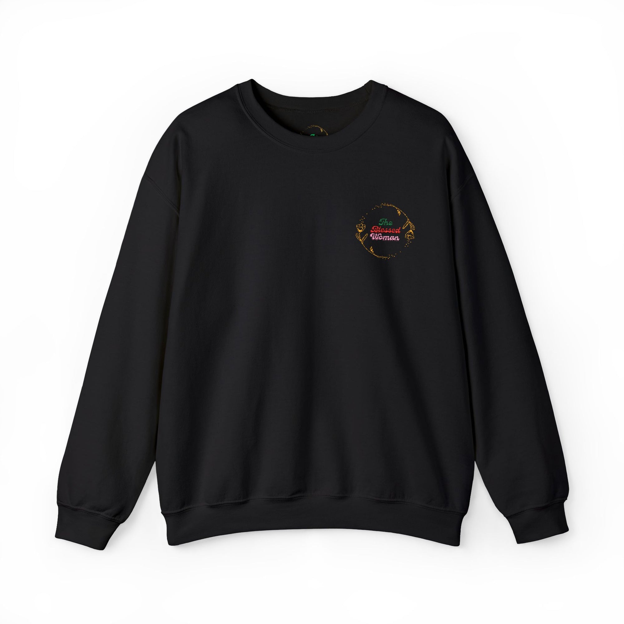 The Blessed Woman Logo Embroidered  Crewneck Sweatshirt