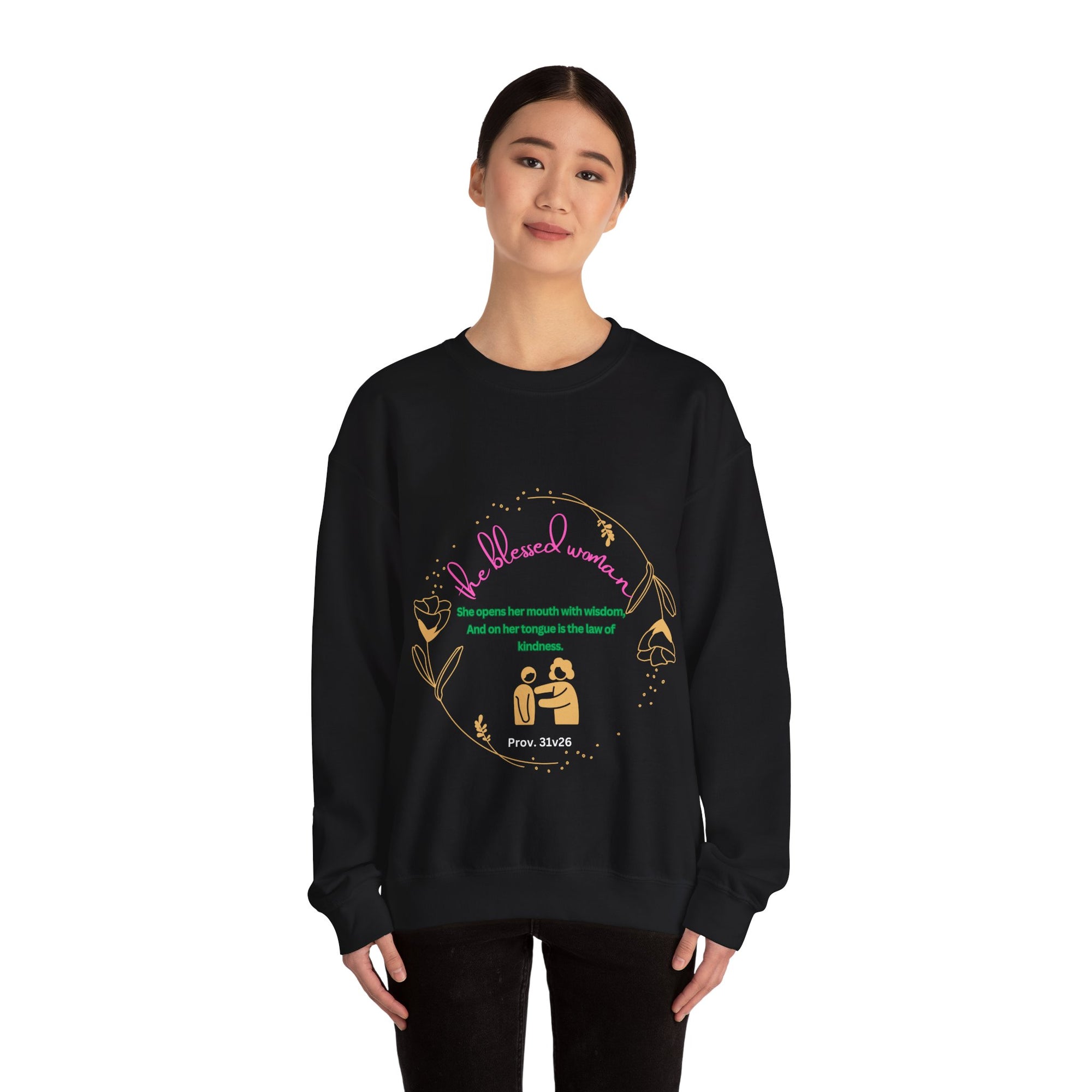 The Blessed  Wise Woman Crewneck Sweatshirt -Fall/winter essentials