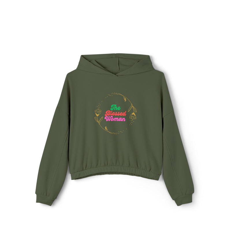 The Blessed Women's Cinched Bottom Hoodie