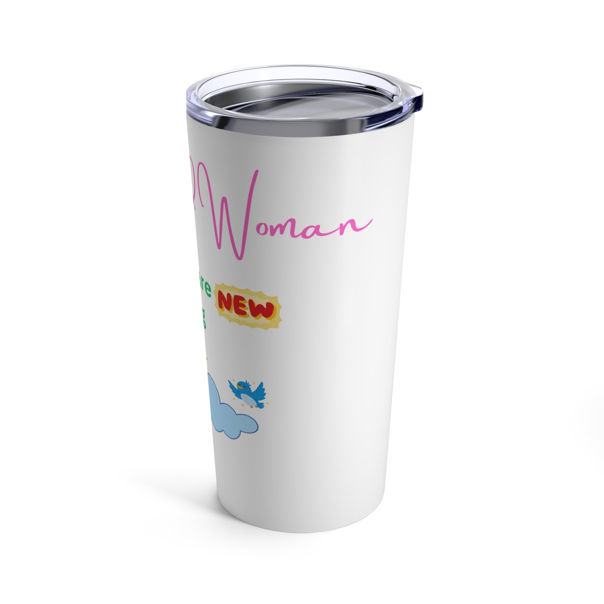 The Blessed  Woman Mercies Hot and Cold Insulated stainless steel  White Tumbler 20oz