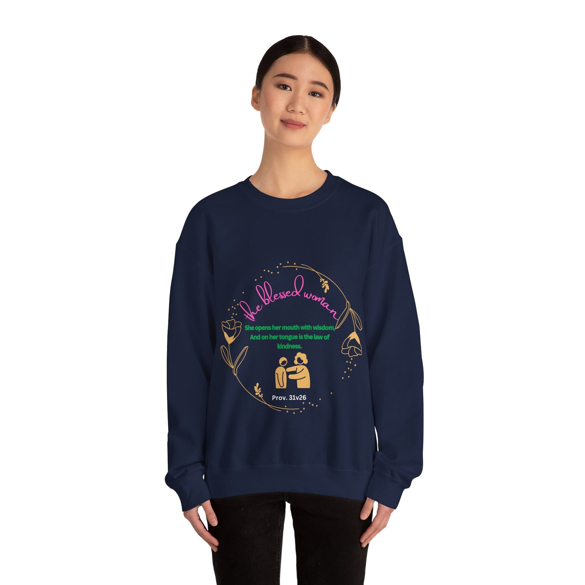The Blessed  Wise Woman Crewneck Sweatshirt -Fall/winter essentials