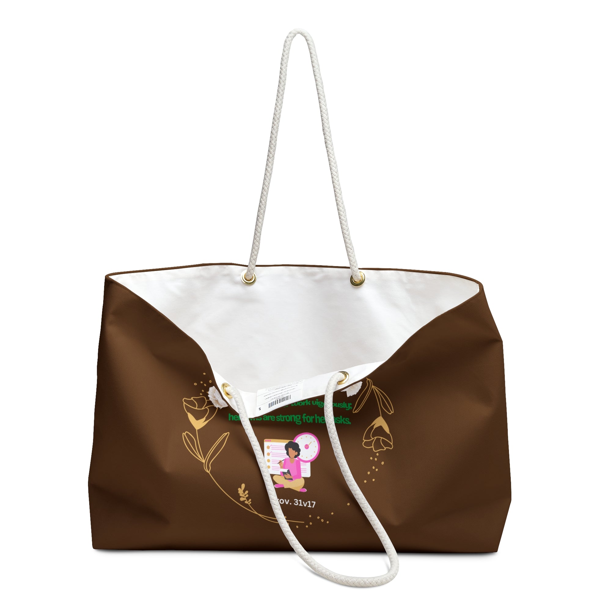 The Blessed Woman Hardworking Weekender Bag