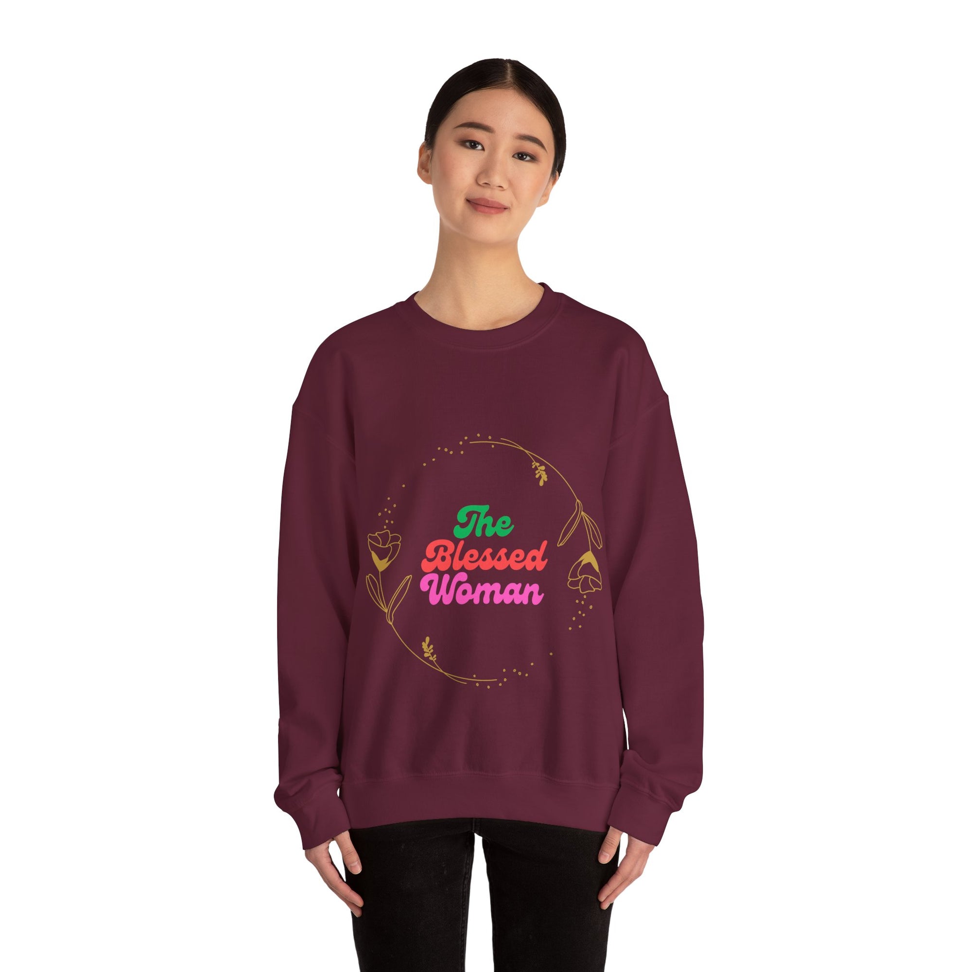 The Blessed Woman Sweatshirt-Fall/winter vibe