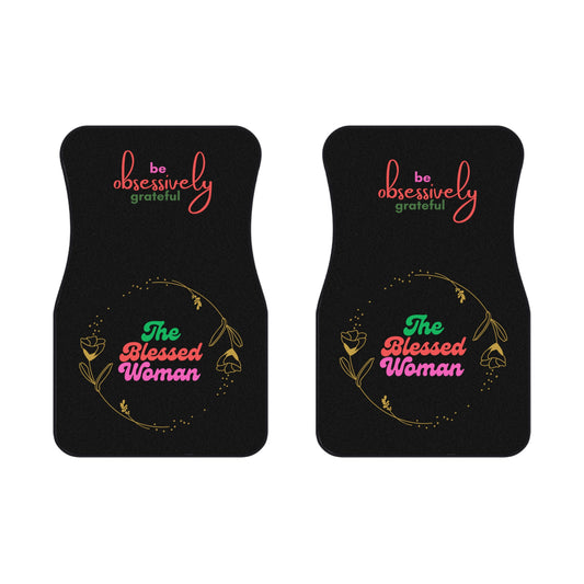 The Blessed Woman Customized Non-slip Car Mats (2x Front)