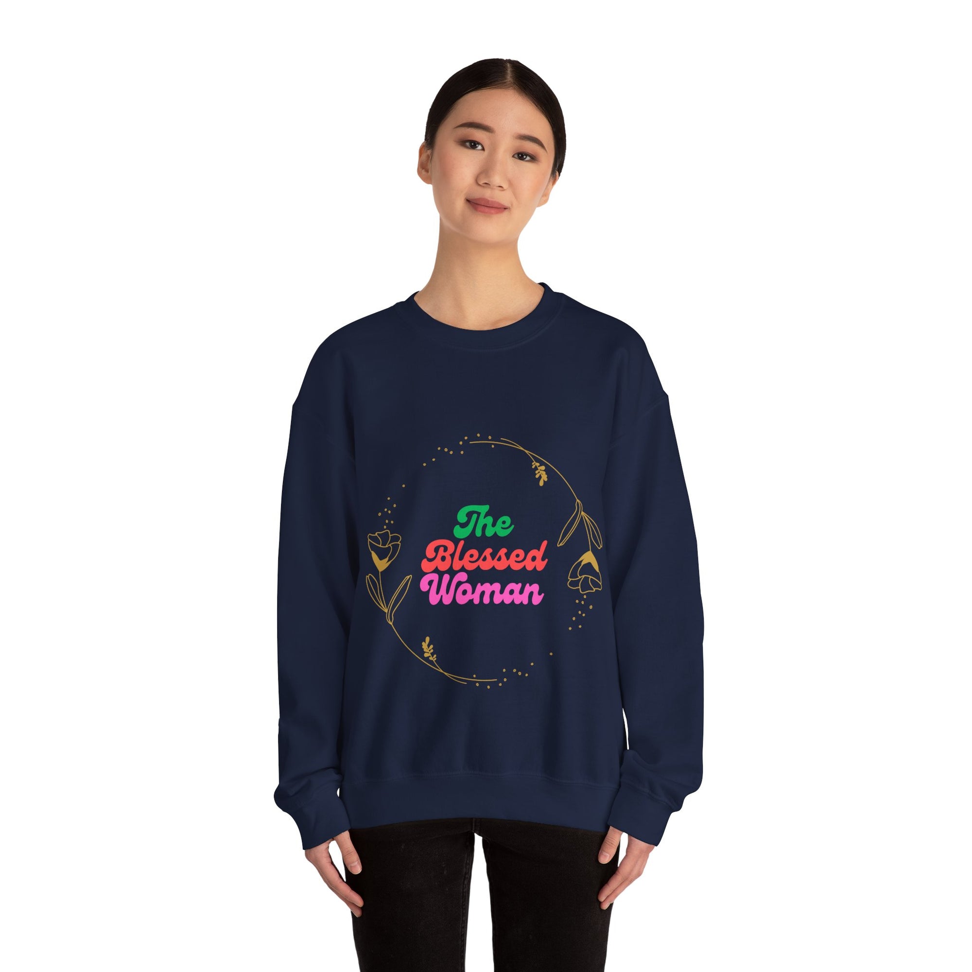 The Blessed Woman Sweatshirt-Fall/winter vibe