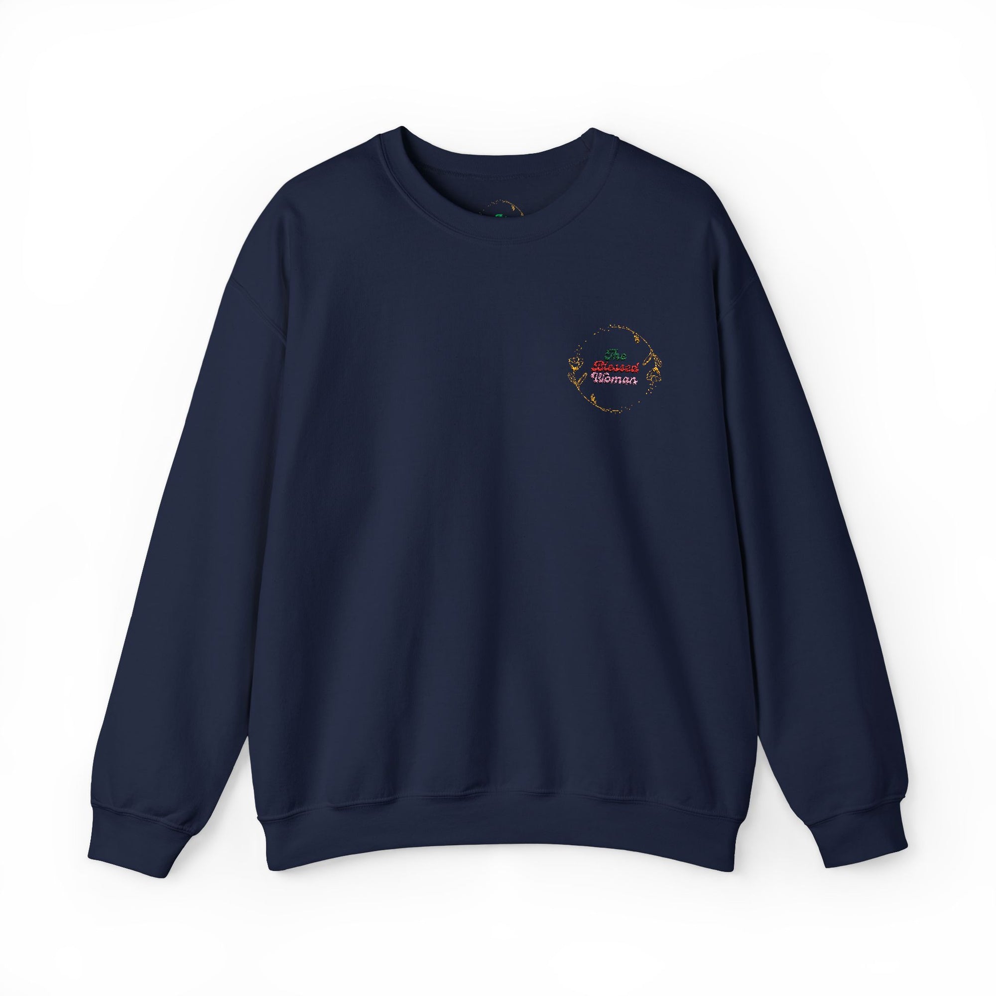 The Blessed Woman Logo Embroidered  Crewneck Sweatshirt
