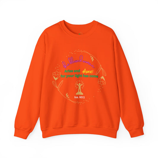 The Blessed Shine Woman Crewneck Sweatshirt Fall/Winter essential