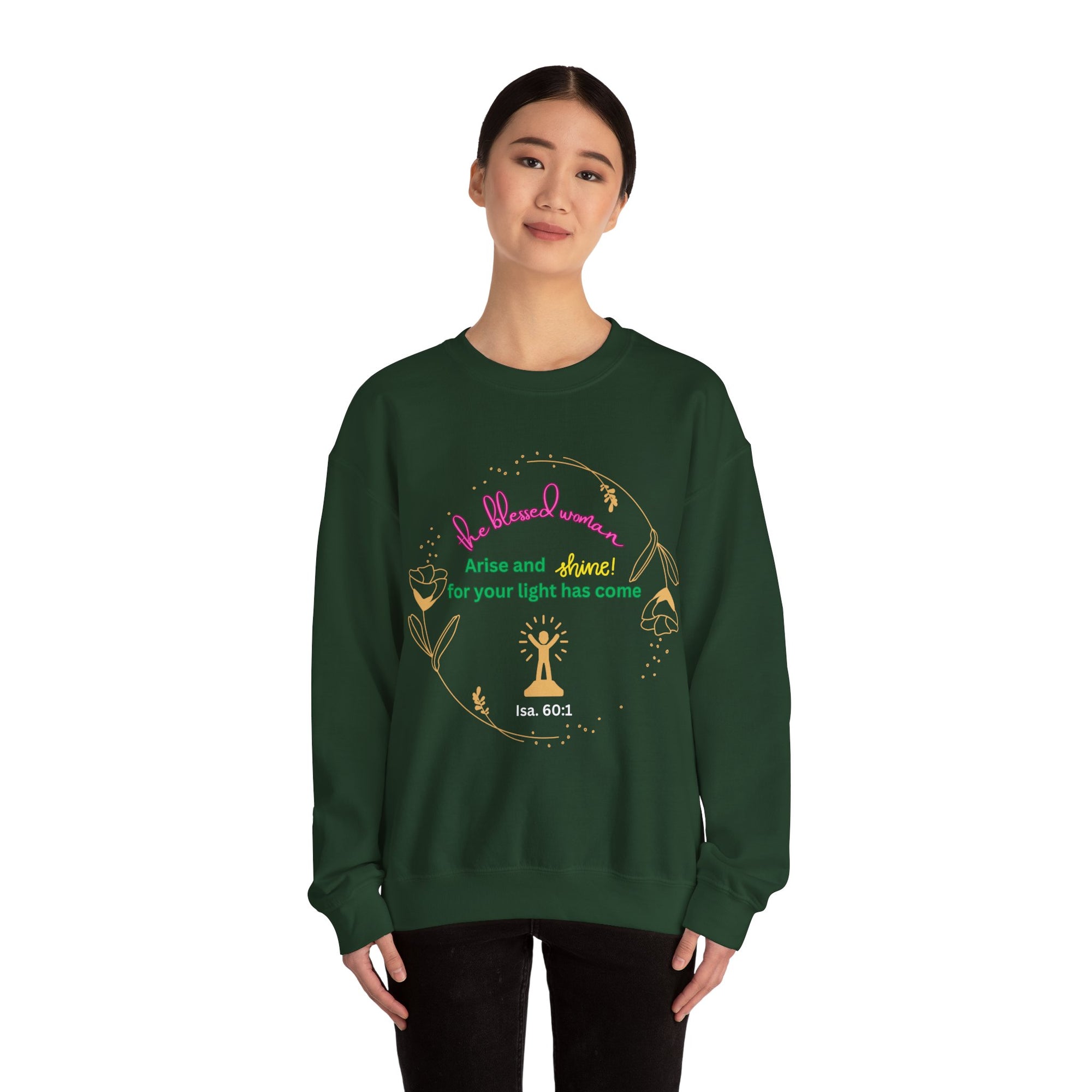 The Blessed Shine Woman Crewneck Sweatshirt Fall/Winter essential