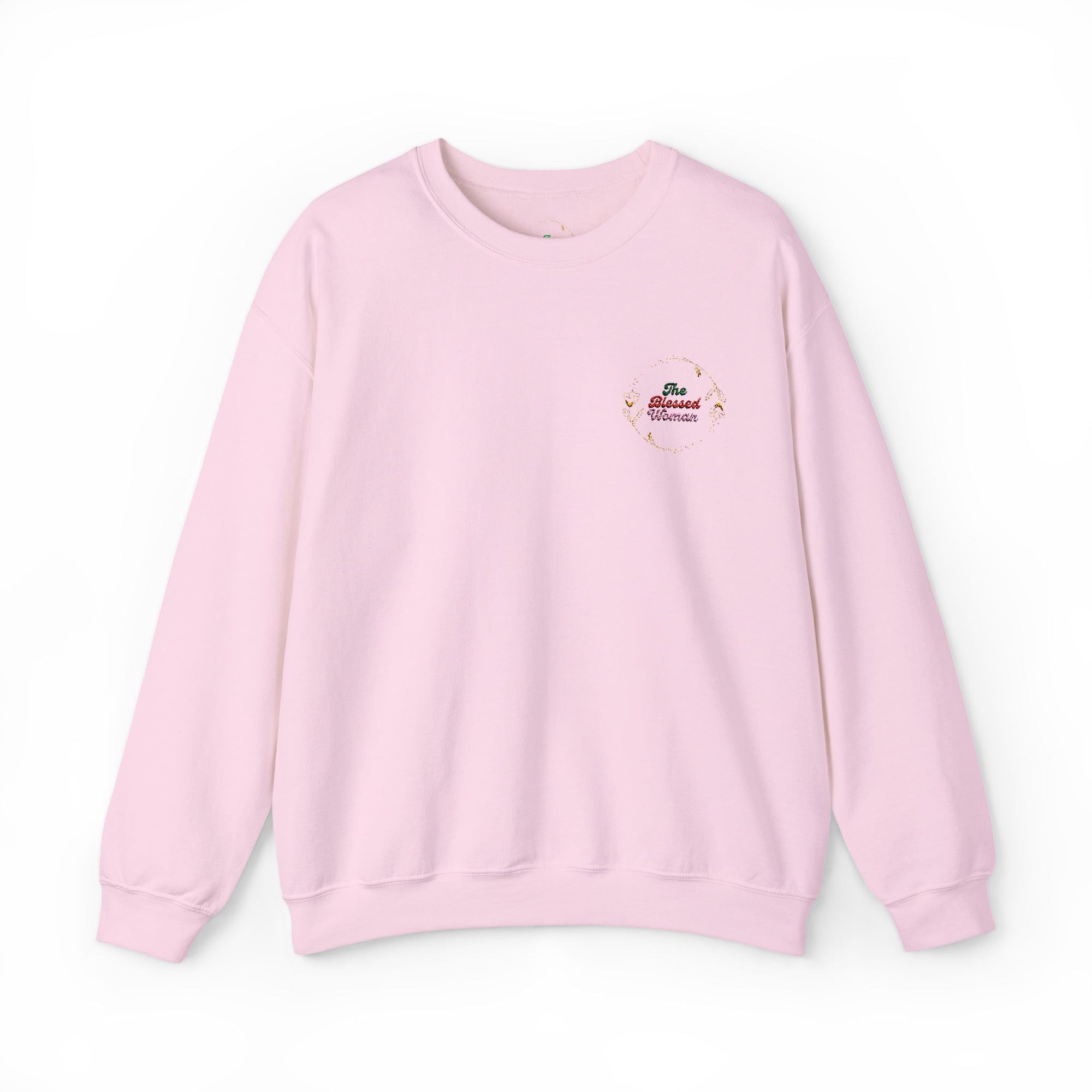 The Blessed Woman Logo Embroidered  Crewneck Sweatshirt