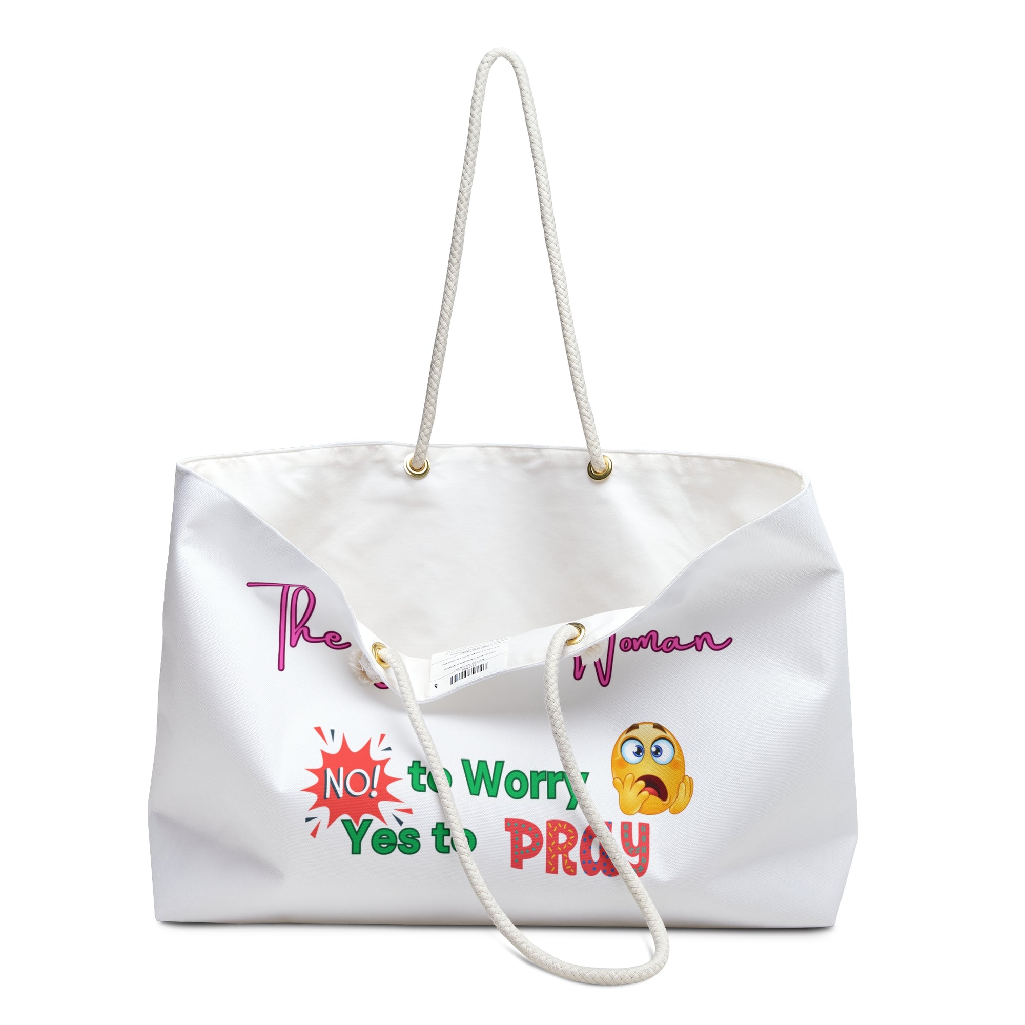 The Blessed Woman No Worries Weekender Bag