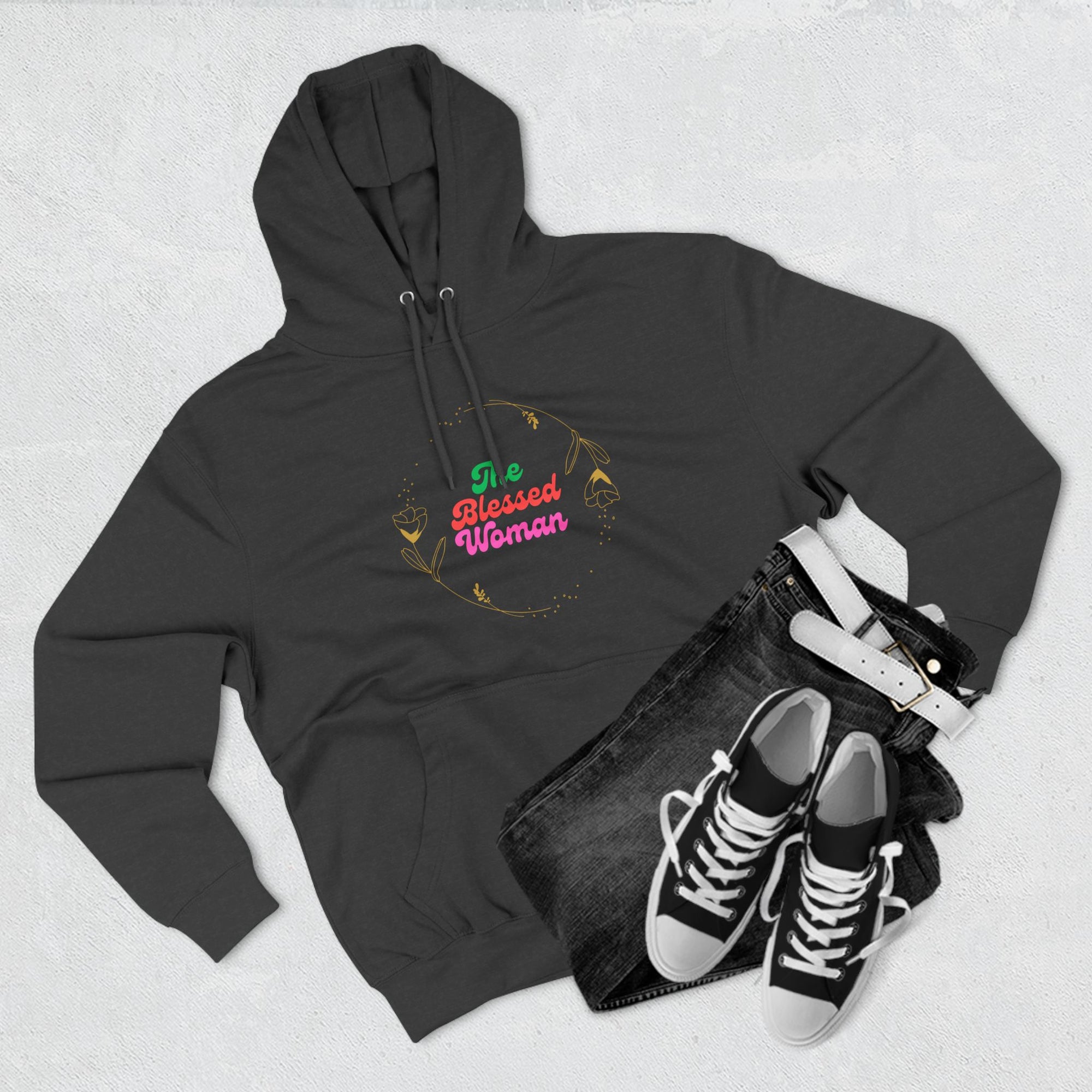The Blessed Woman Three-Panel Fleece Hoodie